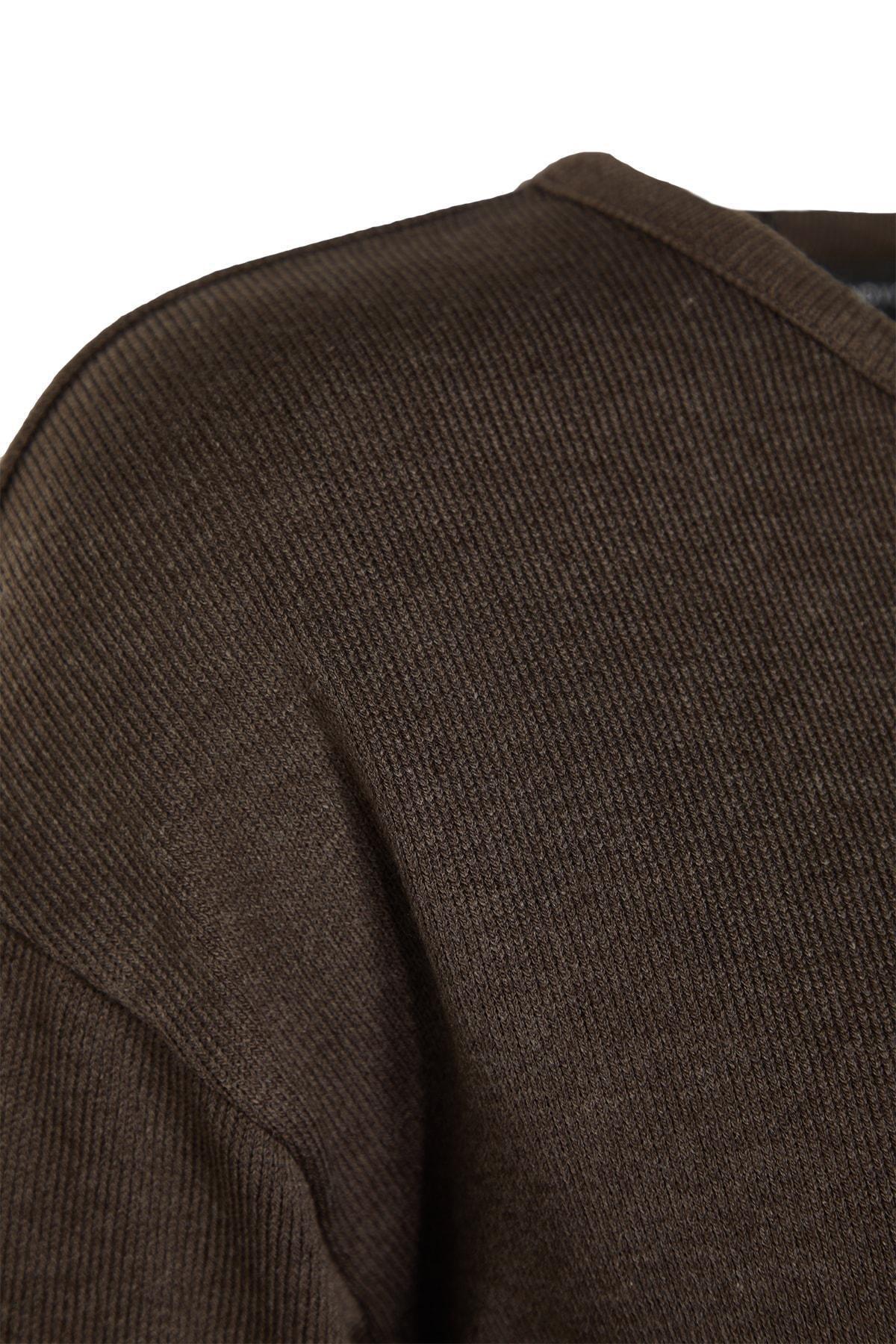 Brown Plain Pajama Set, , large image number 5