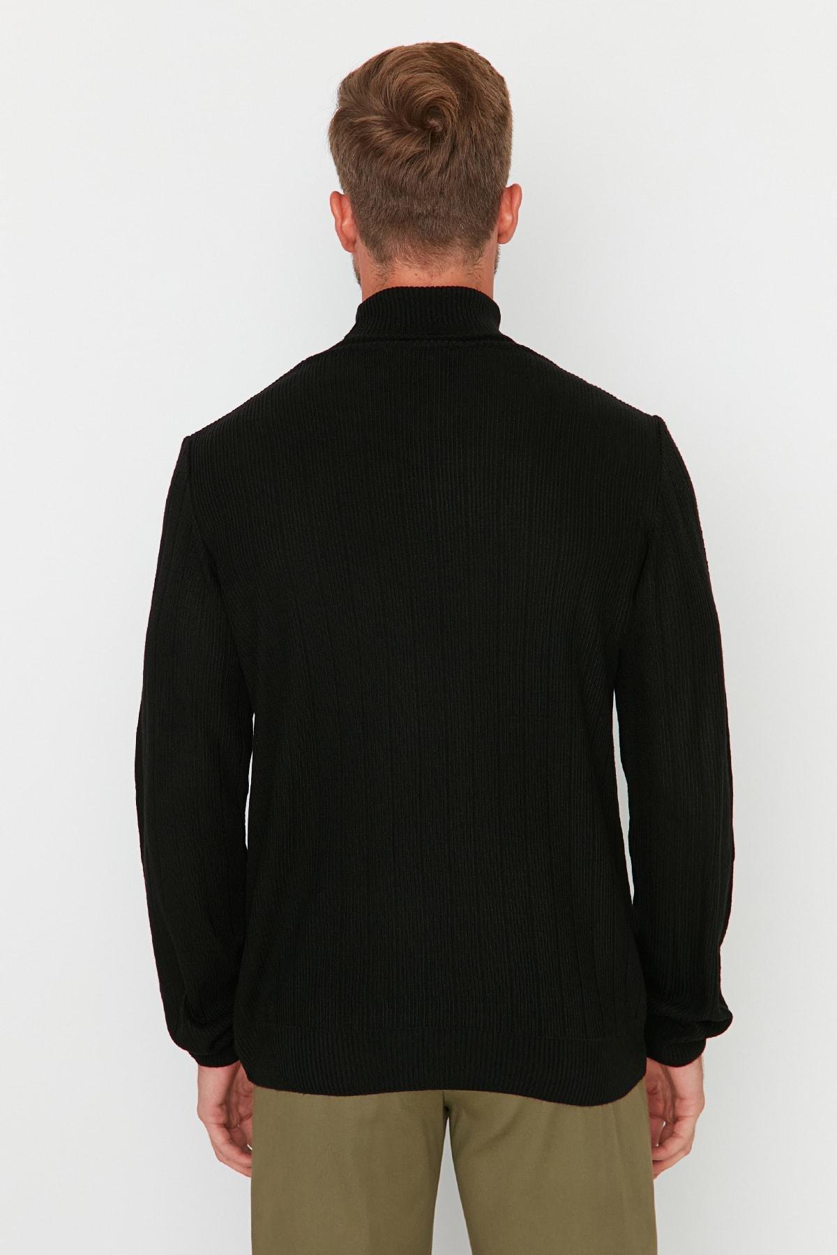 Black Turtleneck Sweater, , large image number 4