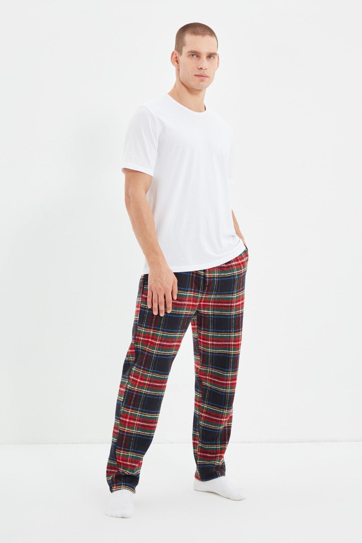 Multicolour Relaxed Pajama Bottoms, , medium