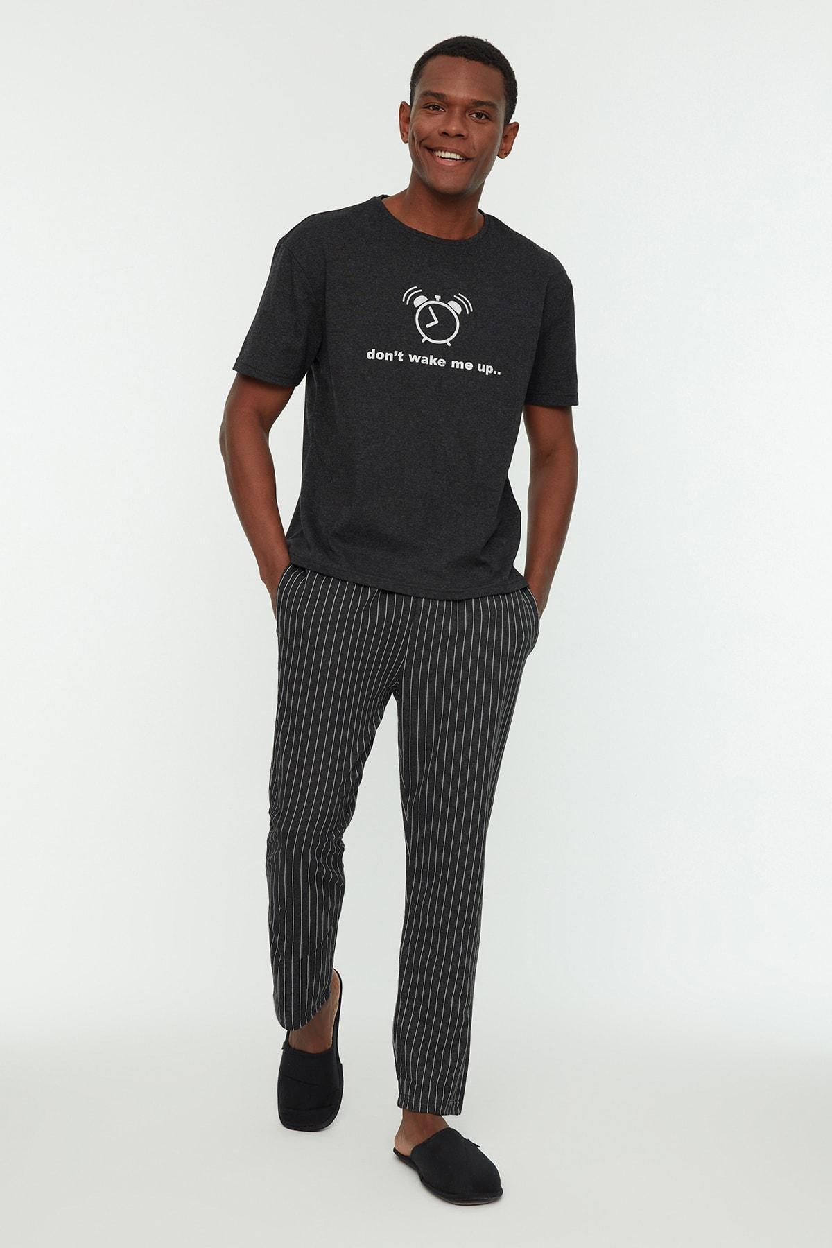 Multicolour Printed Pajama Set, , medium