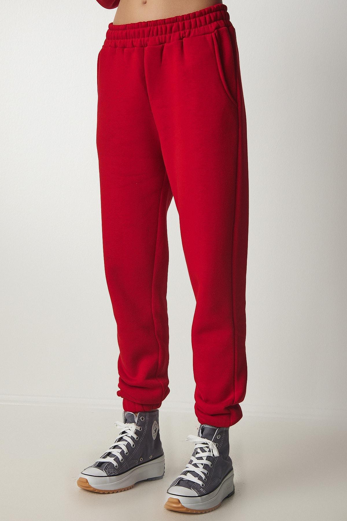 Red Hooded Fleece Tracksuit, Red, large image number 4