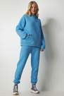 Happiness - Blue Hooded Raspberry Tracksuit Set
