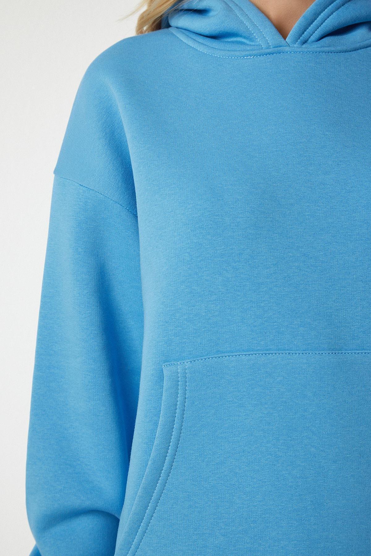 Blue Hooded Raspberry Tracksuit Set, SKY BLUE, large image number 4