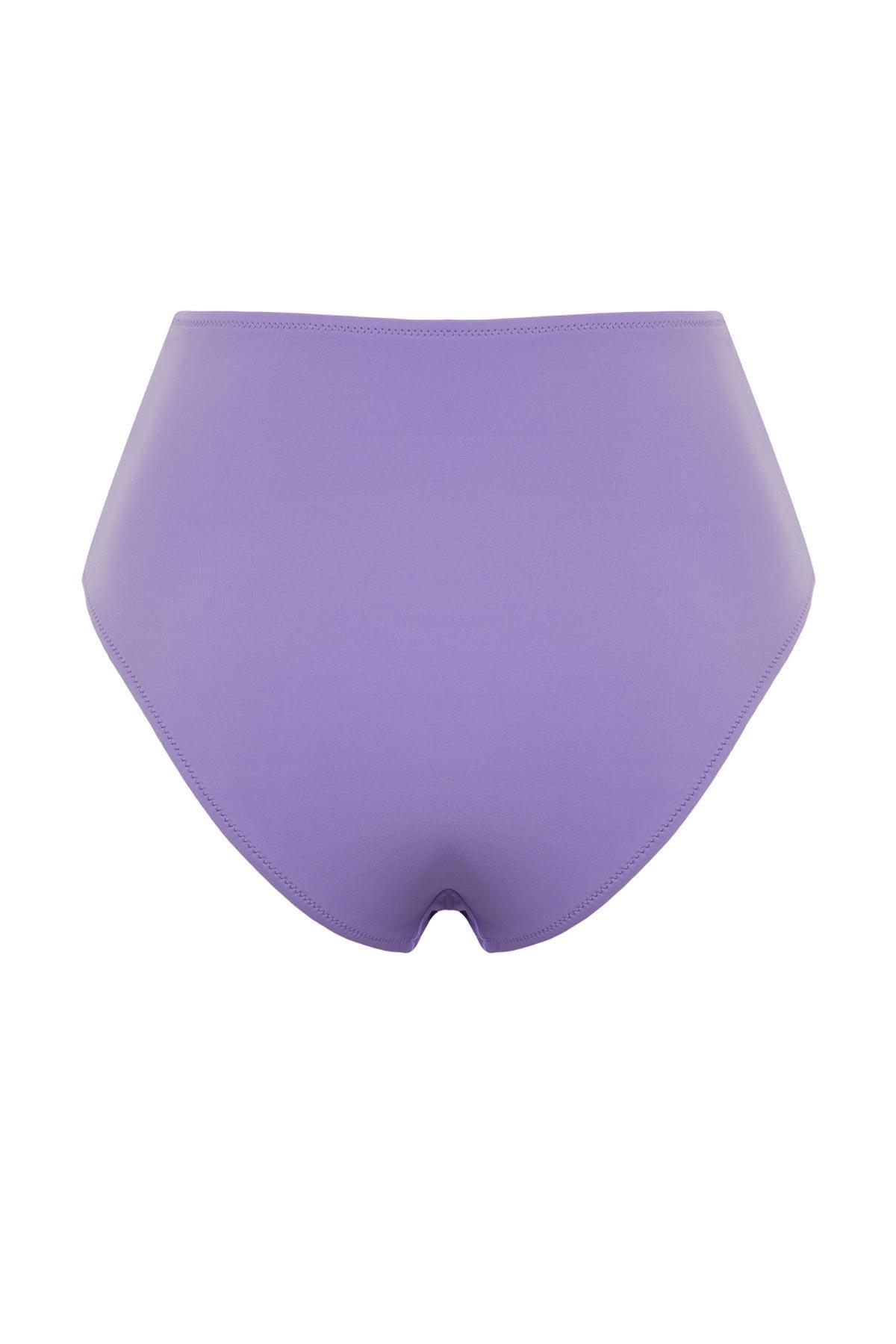 Purple High Waist Bikini Bottom, , large image number 6