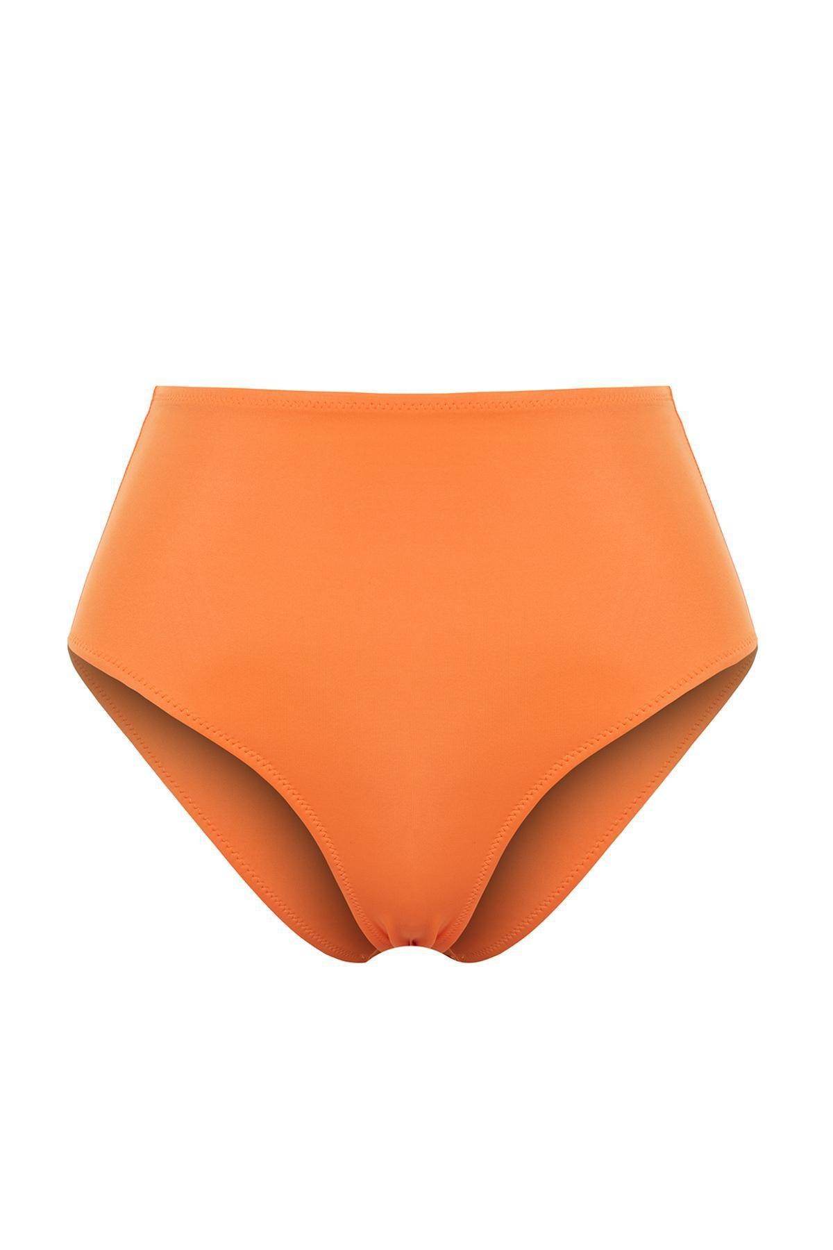 Orange High Waist Bikini Bottom, C101_4775, large image number 4