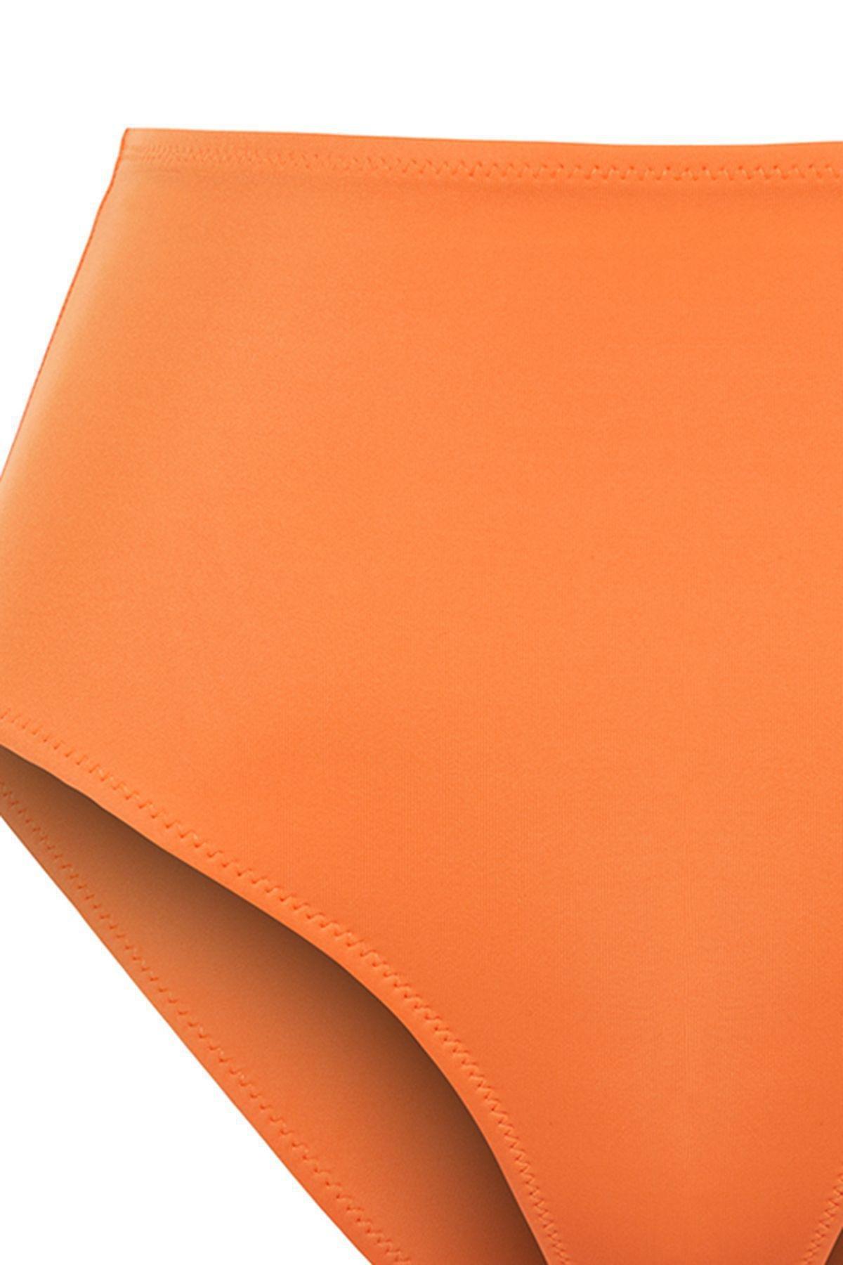Orange High Waist Bikini Bottom, C101_4775, large image number 5
