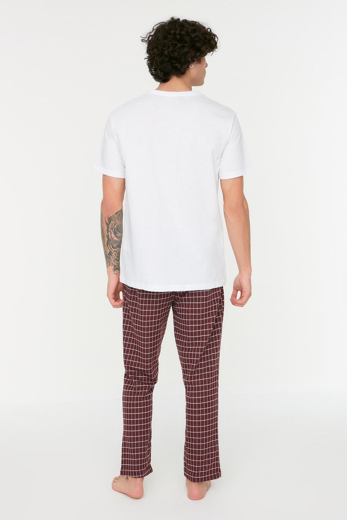Multicolour Plaid Pajama Set, , large image number 4