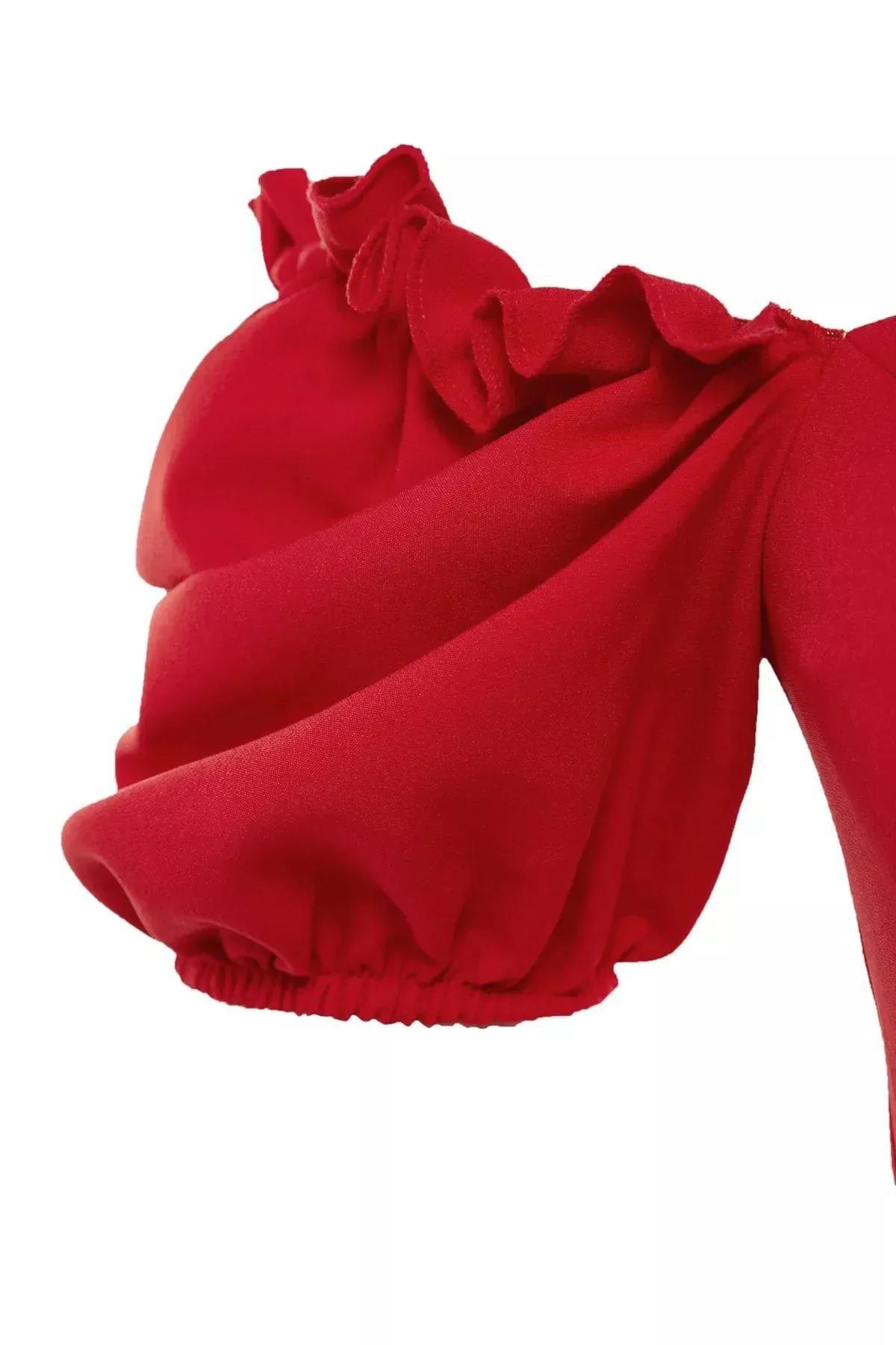 Red Sweetheart Dress, , large image number 5