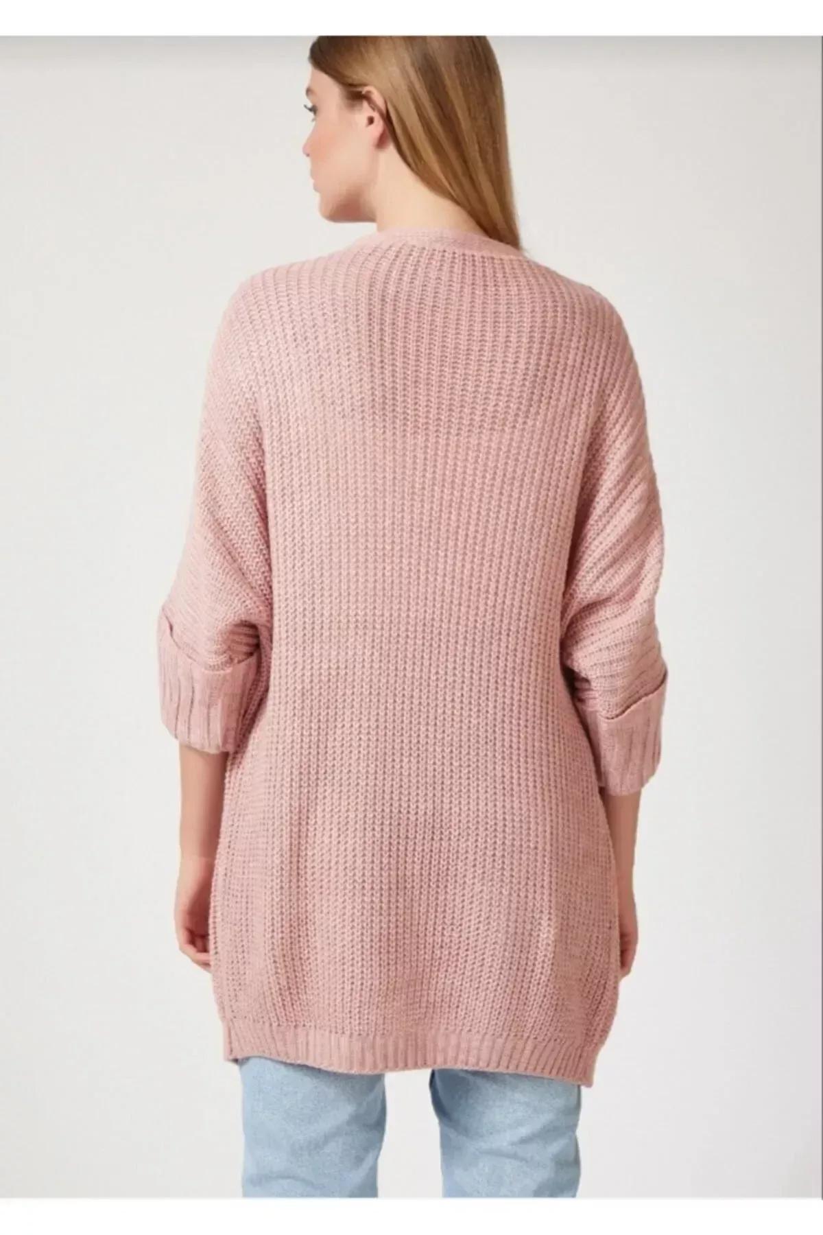 Pink Oversize Cardigan, Pink, large image number 3