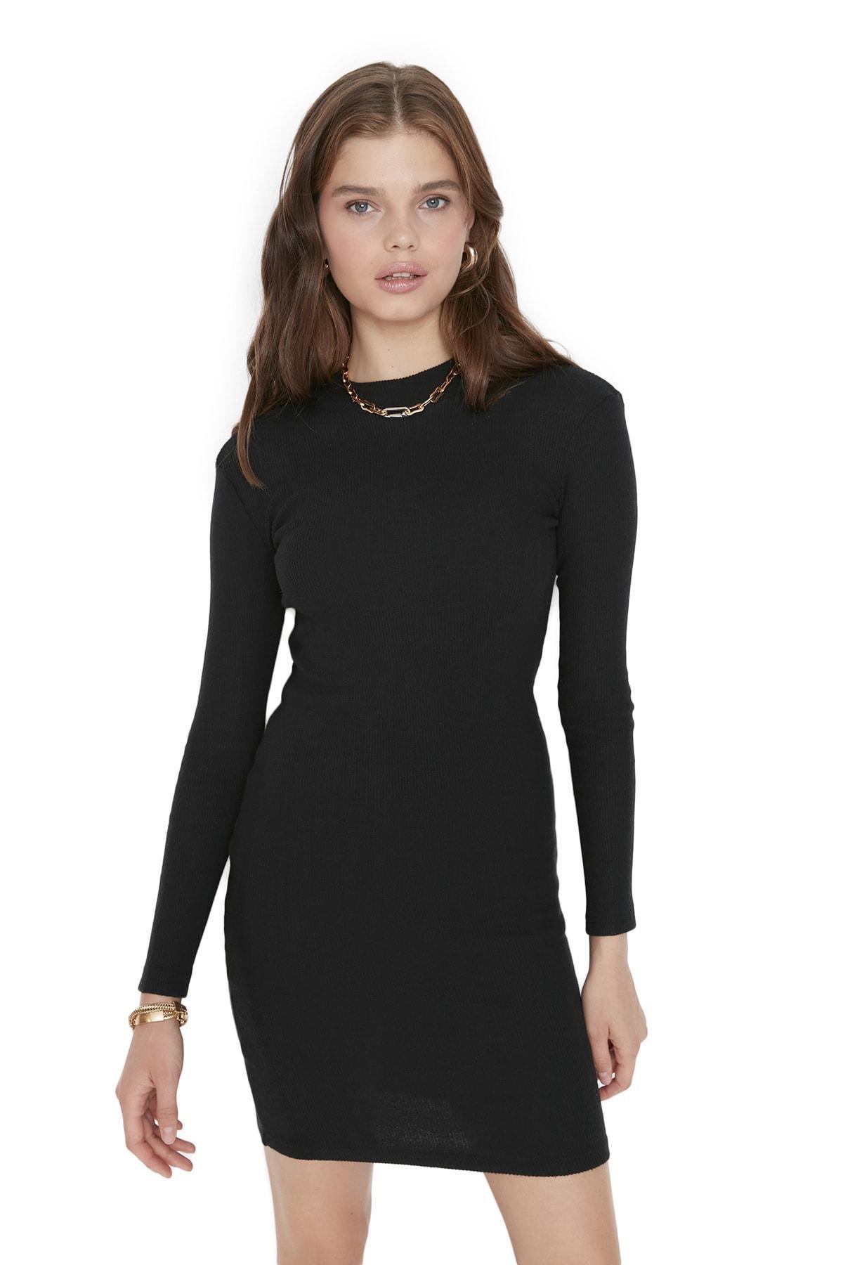 Black Bodycon Dress, Black, large image number 0
