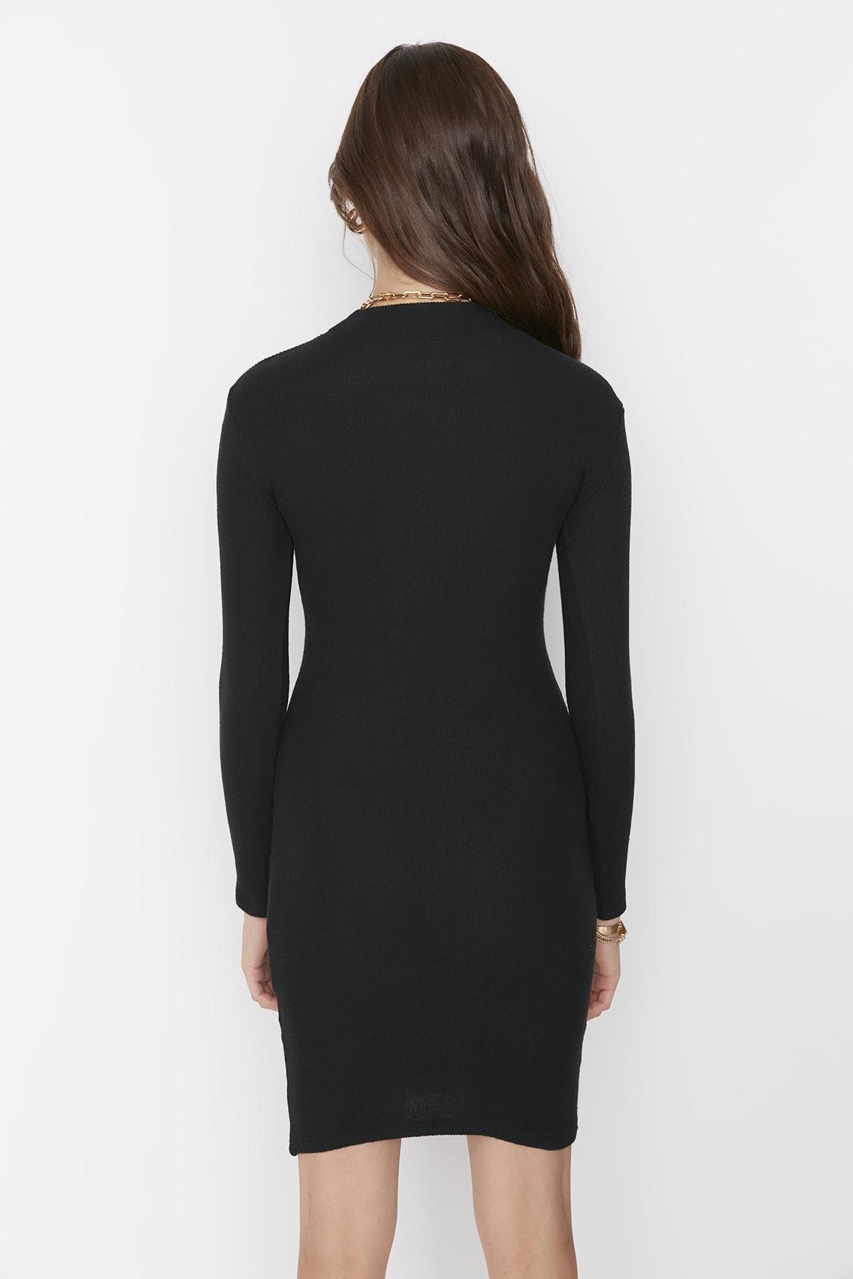 Black Bodycon Dress, Black, large image number 5