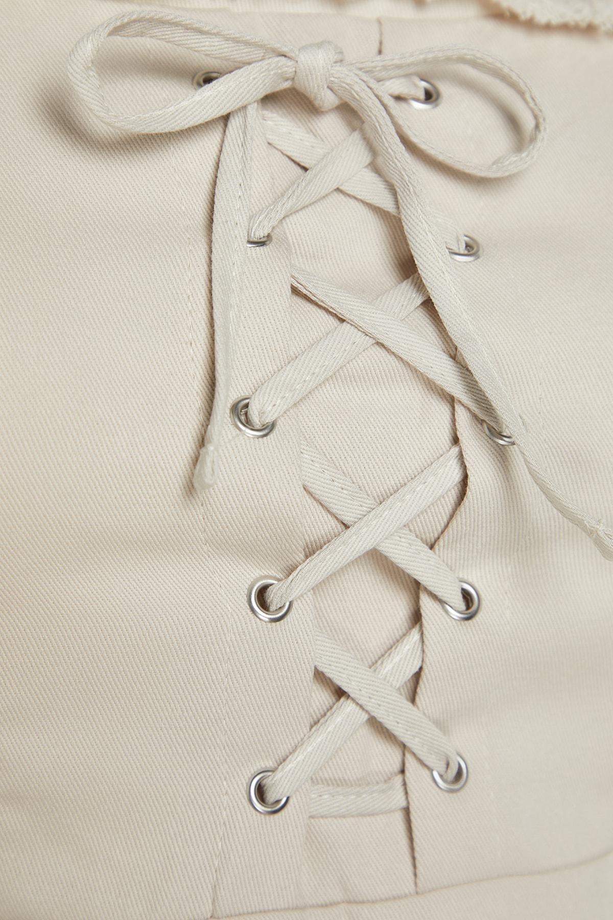 Beige A-Line Dress, , large image number 5