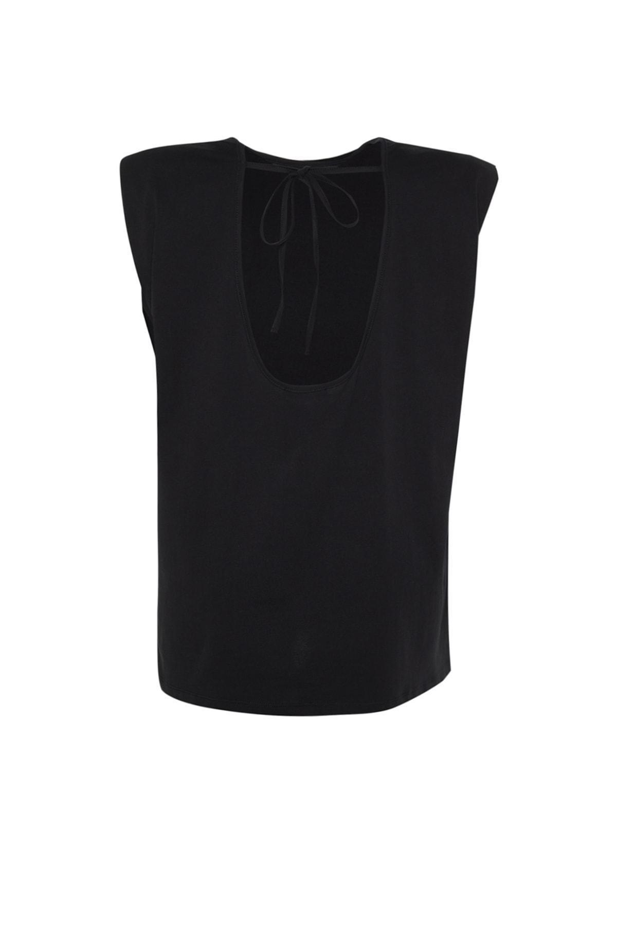 Black Relaxed Plus Size T-Shirt, , large image number 5