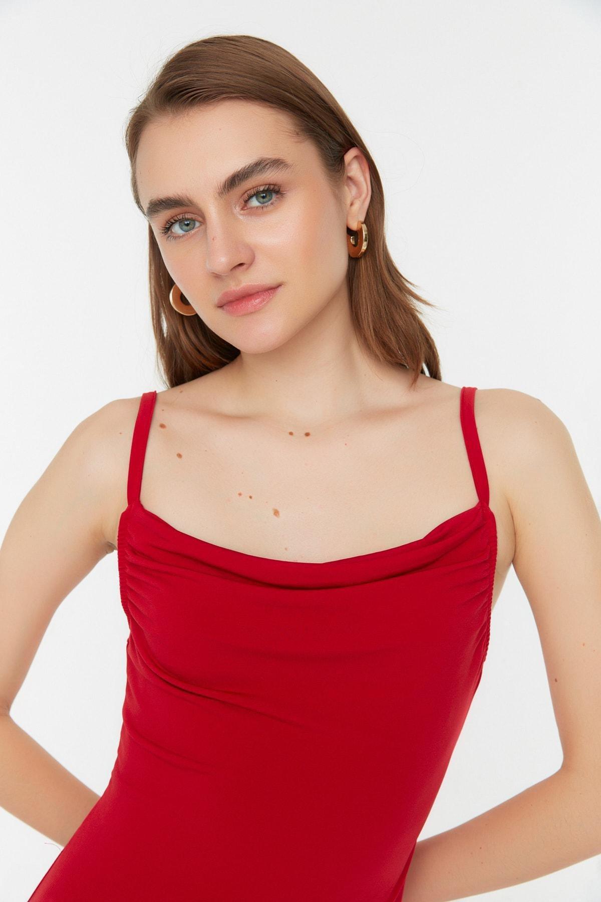 Red Fitted Bodycon Dress, , large image number 2