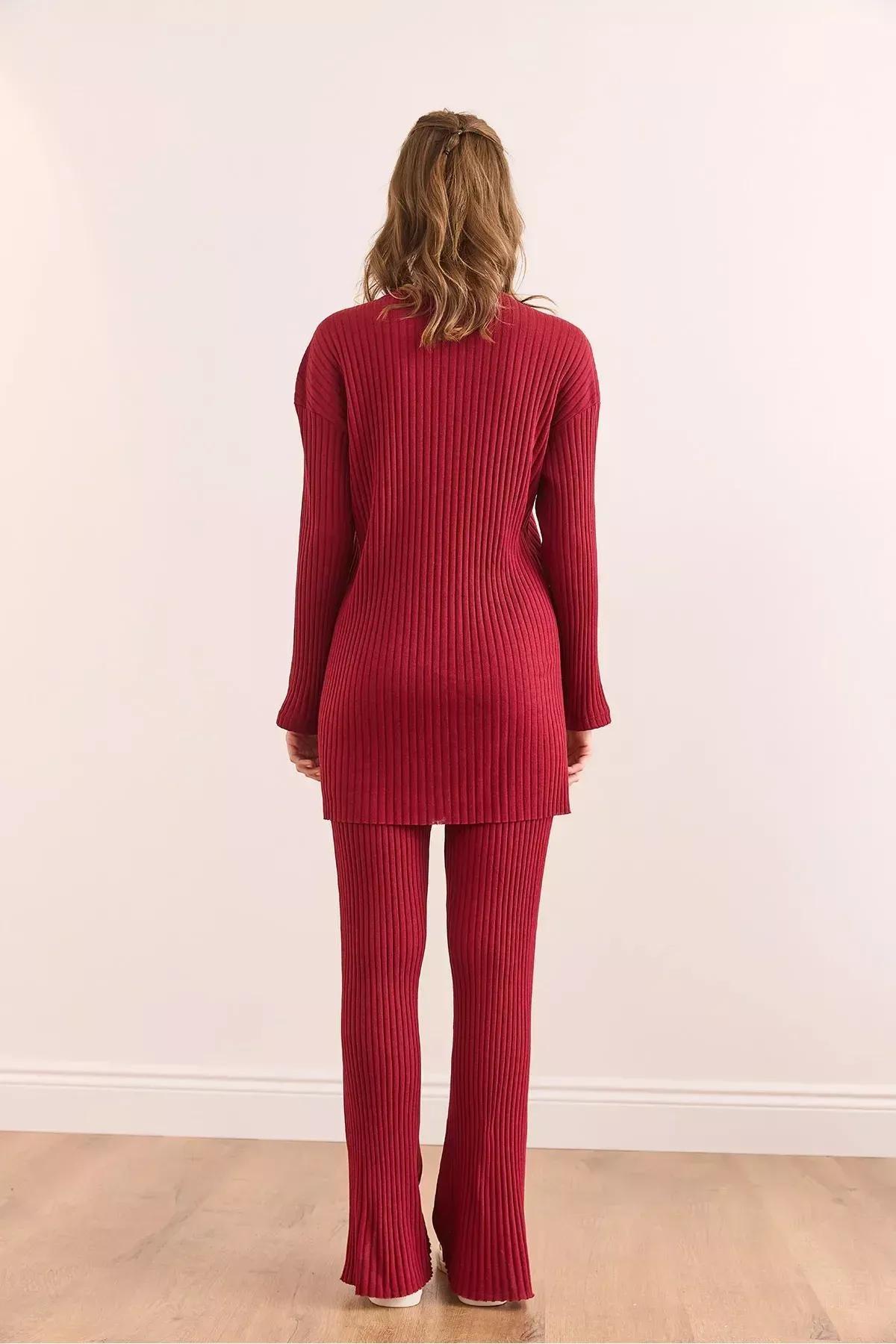 Red Palazzo Corduroy Co-Ord Set, , large image number 5