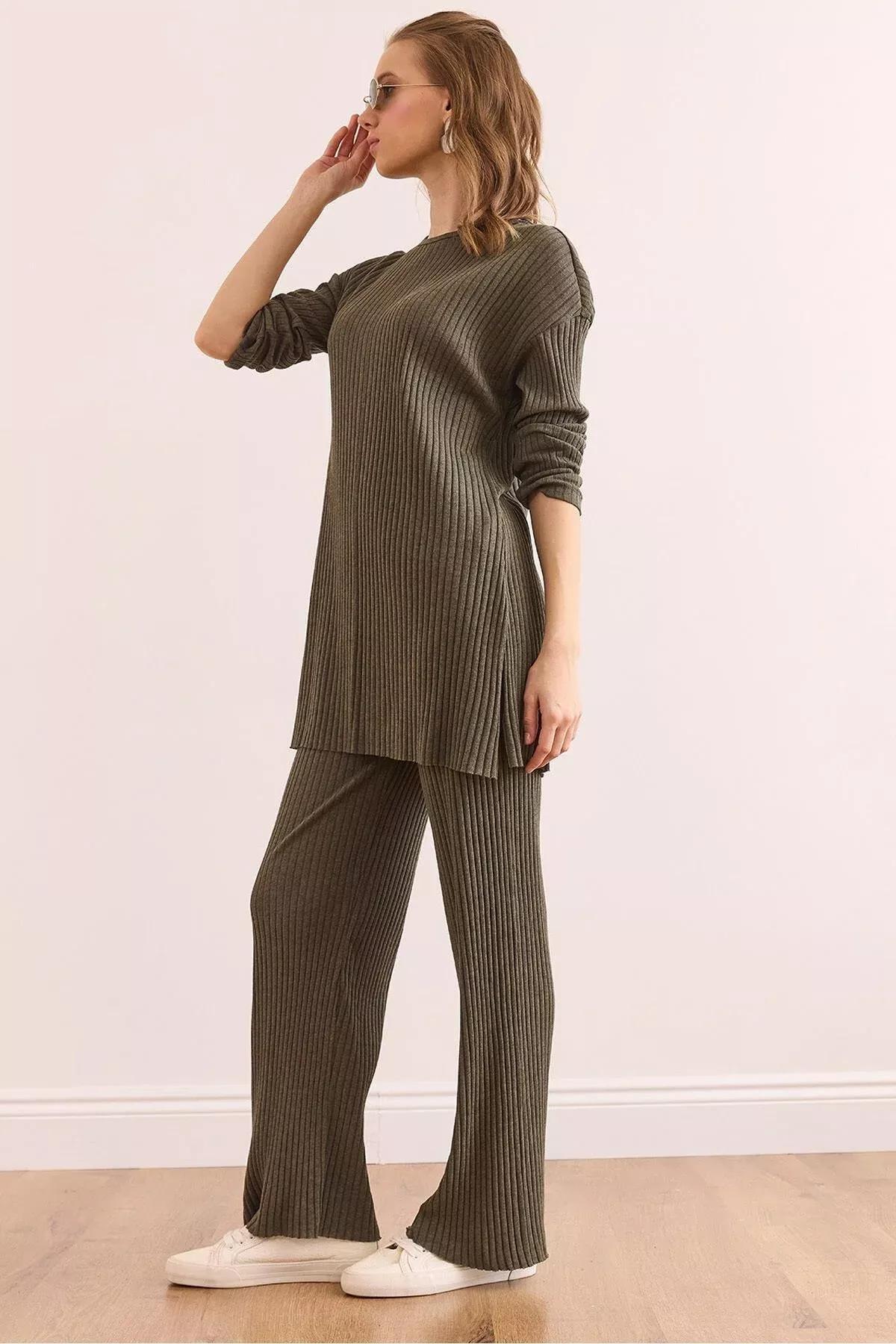 Khaki Relaxed Co-Ord Set, Khaki, medium