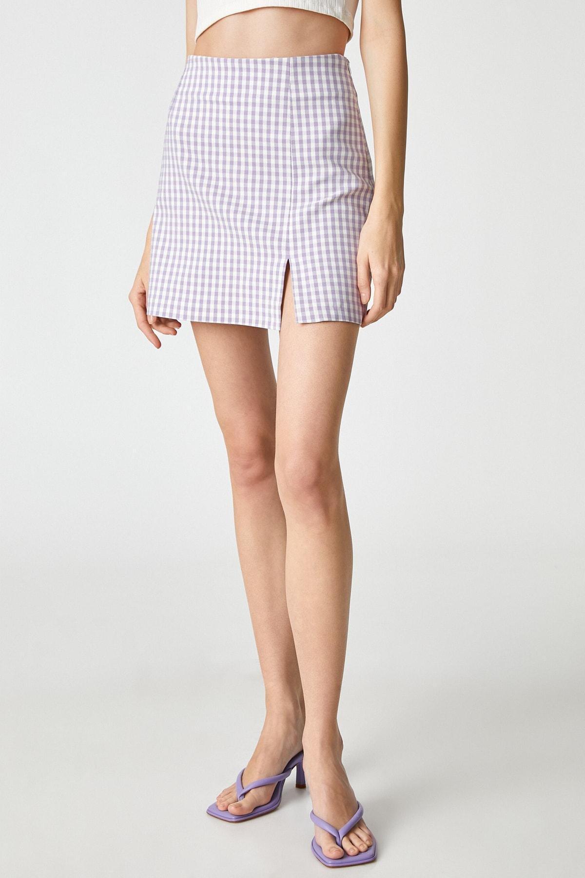 Purple Plaid Skirt, , large image number 2