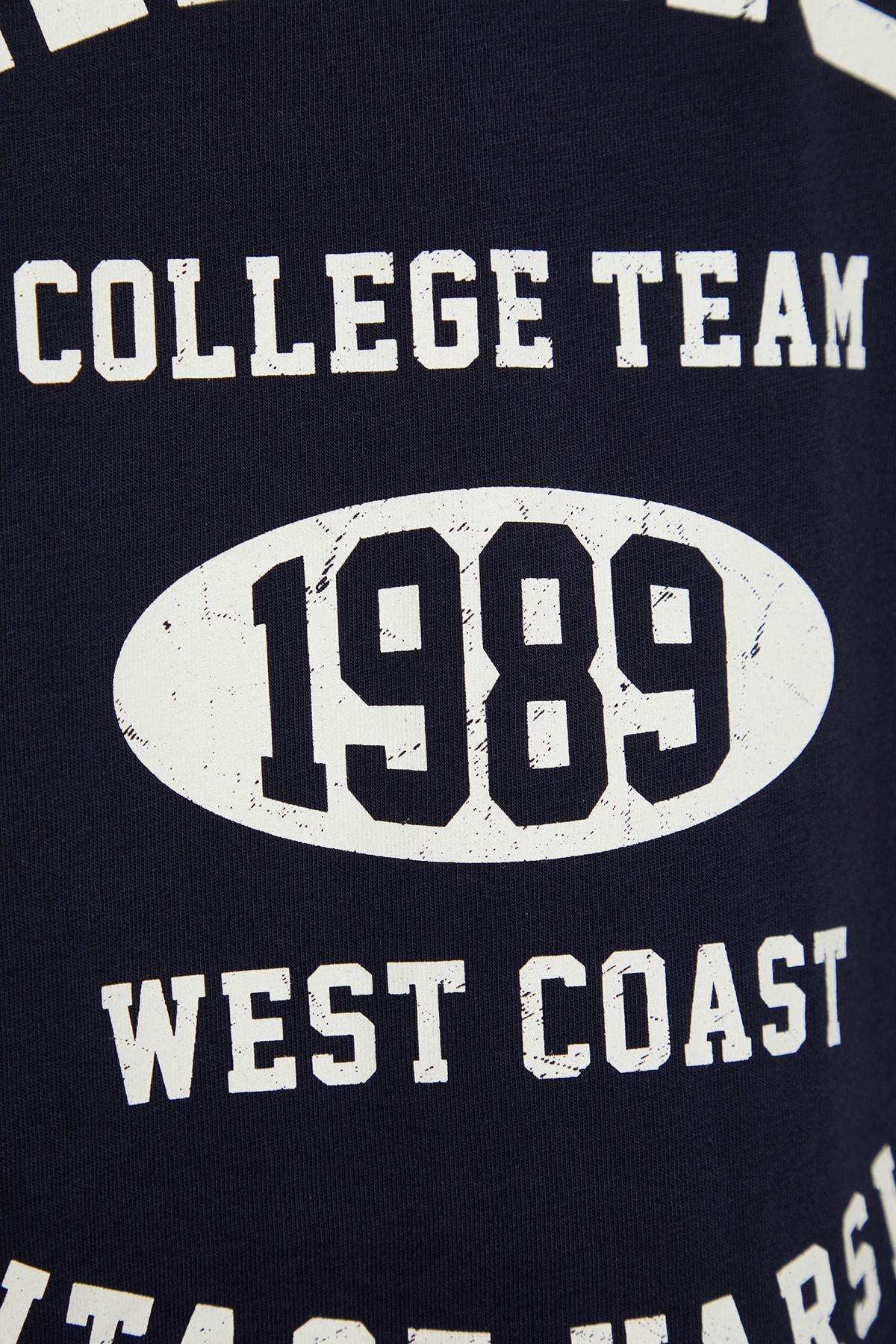 Navy Crew Neck Tank Top, , large image number 5