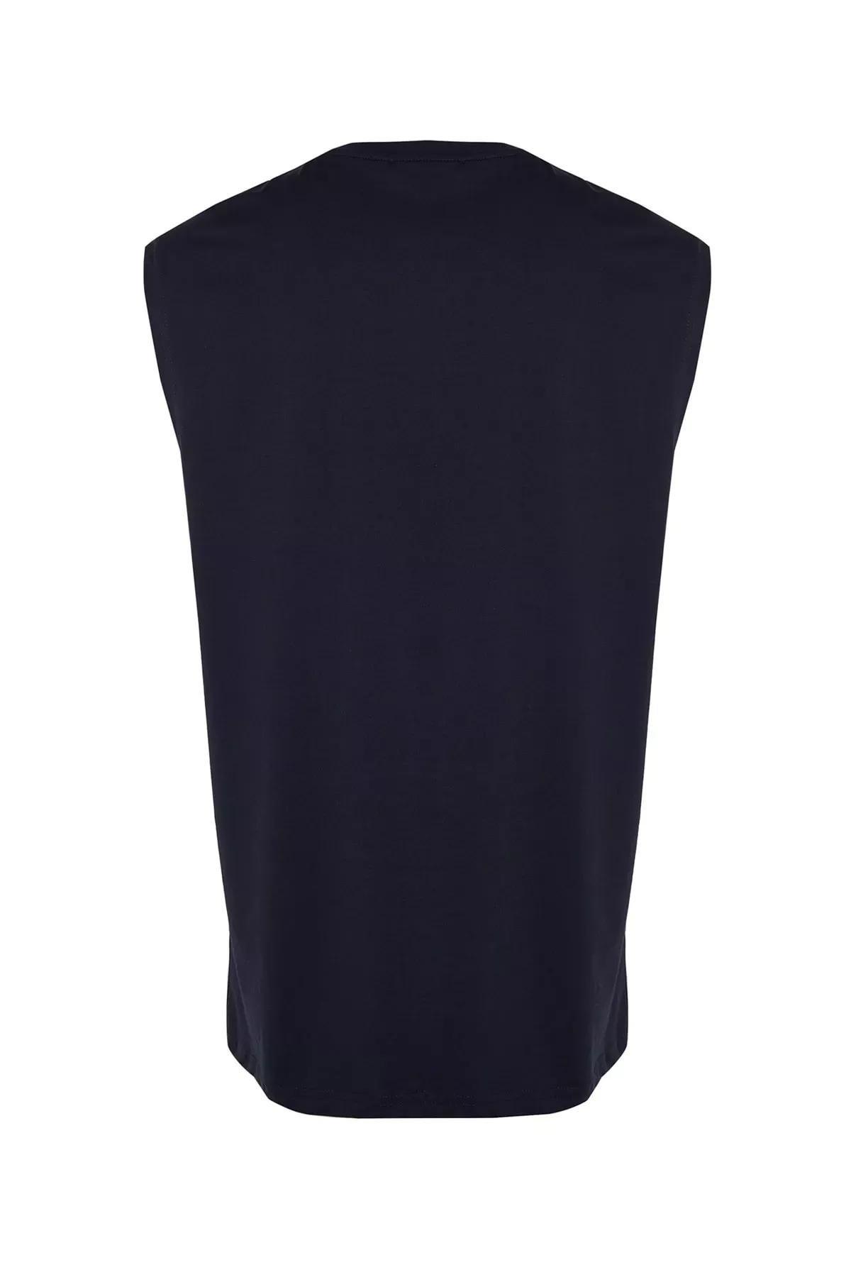 Navy Crew Neck Tank Top, , large image number 7