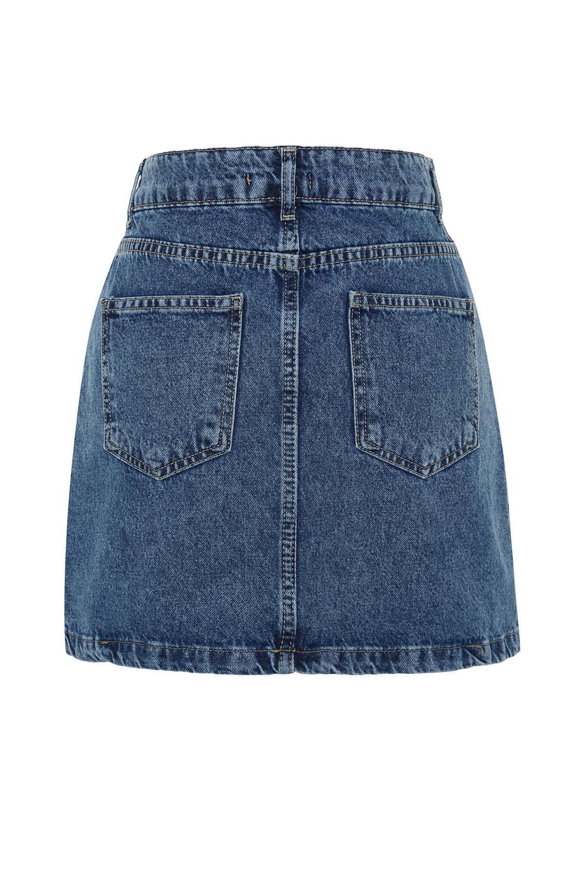 Blue Mini Skirt, , large image number 7