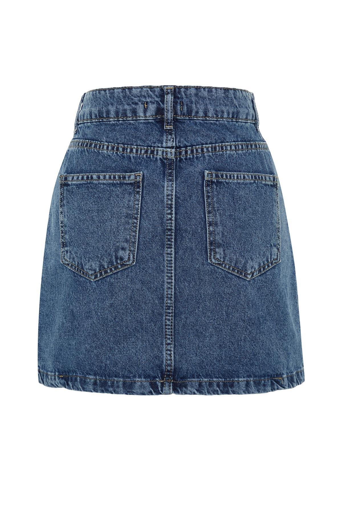 Trendyol - Blue Mini Skirt