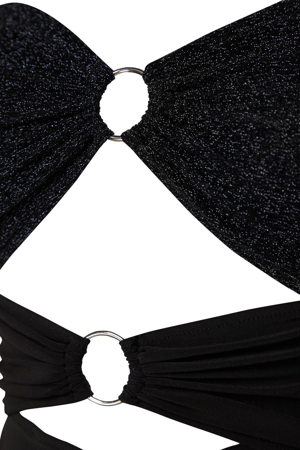 Trendyol - Black Strapless Fitted Bodysuit