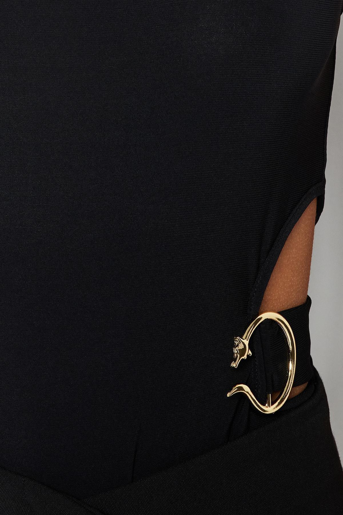 Black Halterneck Bodysuit, , large image number 4
