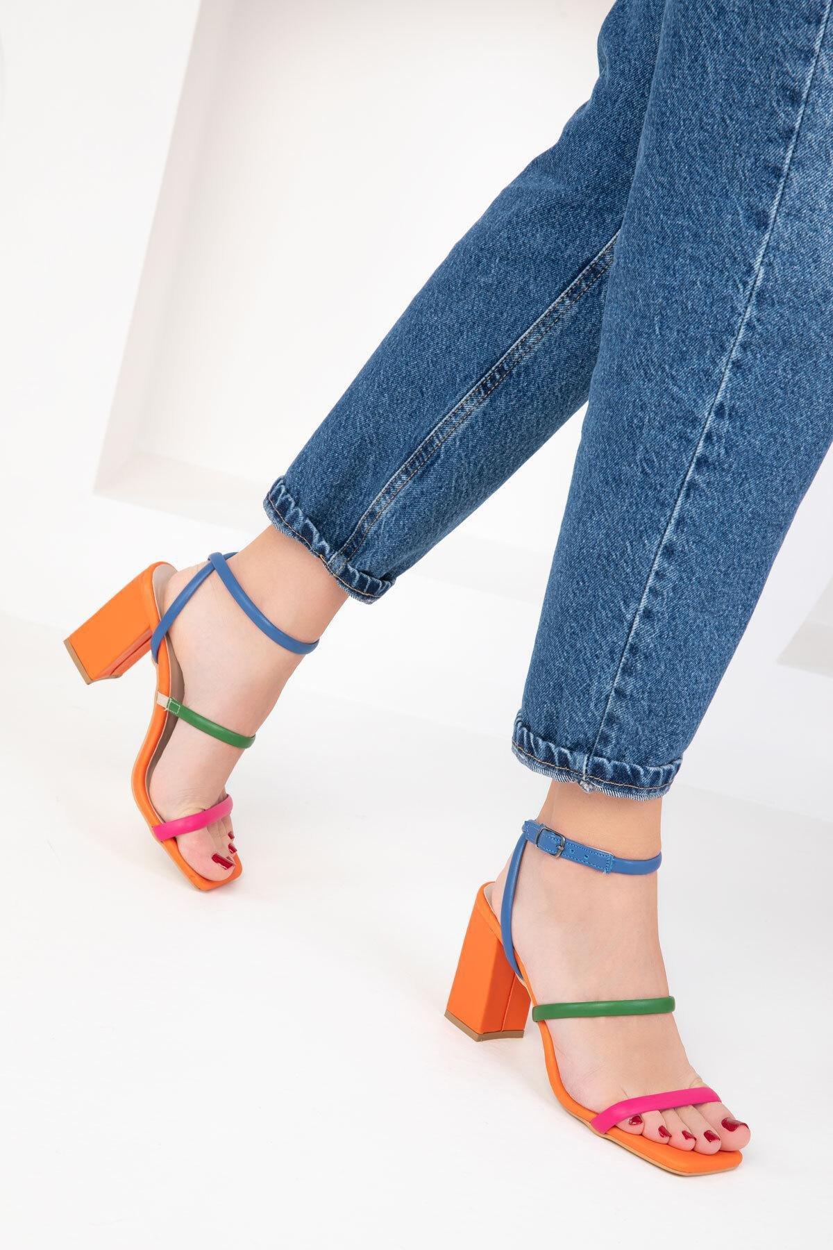 Multicolour Classic Heeled Shoes, C101_4777, large image number 1