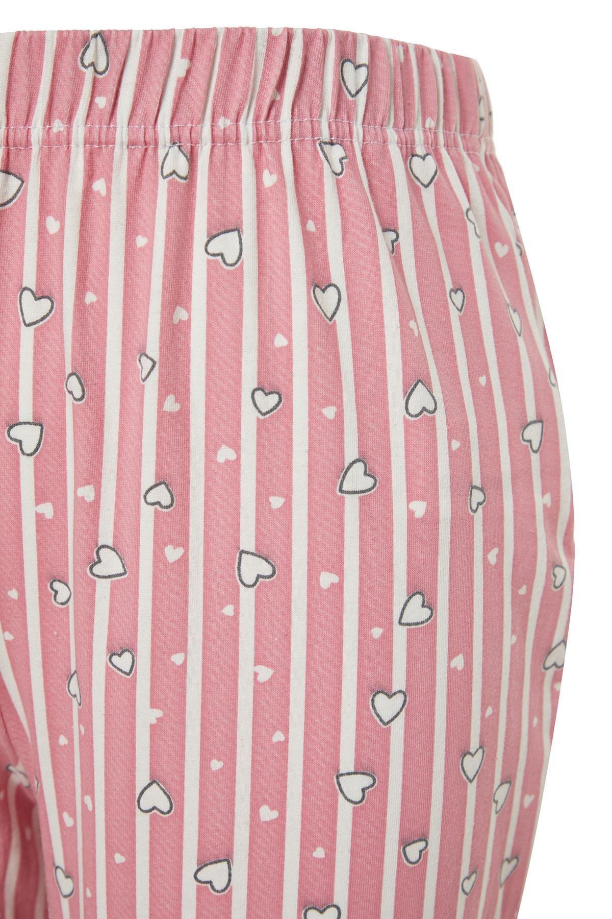 Pink Straight Pajama Bottoms, , large image number 5