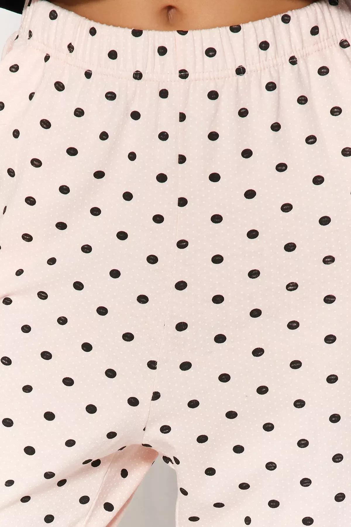 بنطال بيجاما بقصة مستقيمة، وردي, Pink, large image number 6