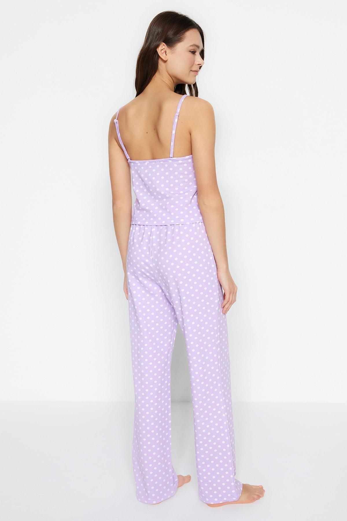Purple Polka Dot Pajama Set, , large image number 5