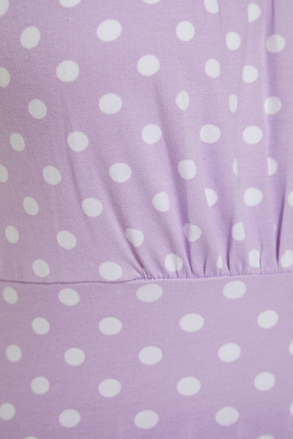 Purple Polka Dot Pajama Set, , large image number 7