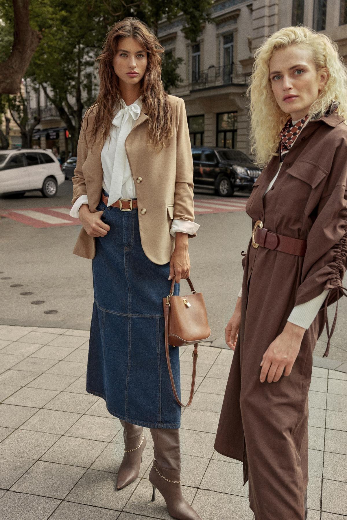 Brown Shirt Dress, , large image number 2