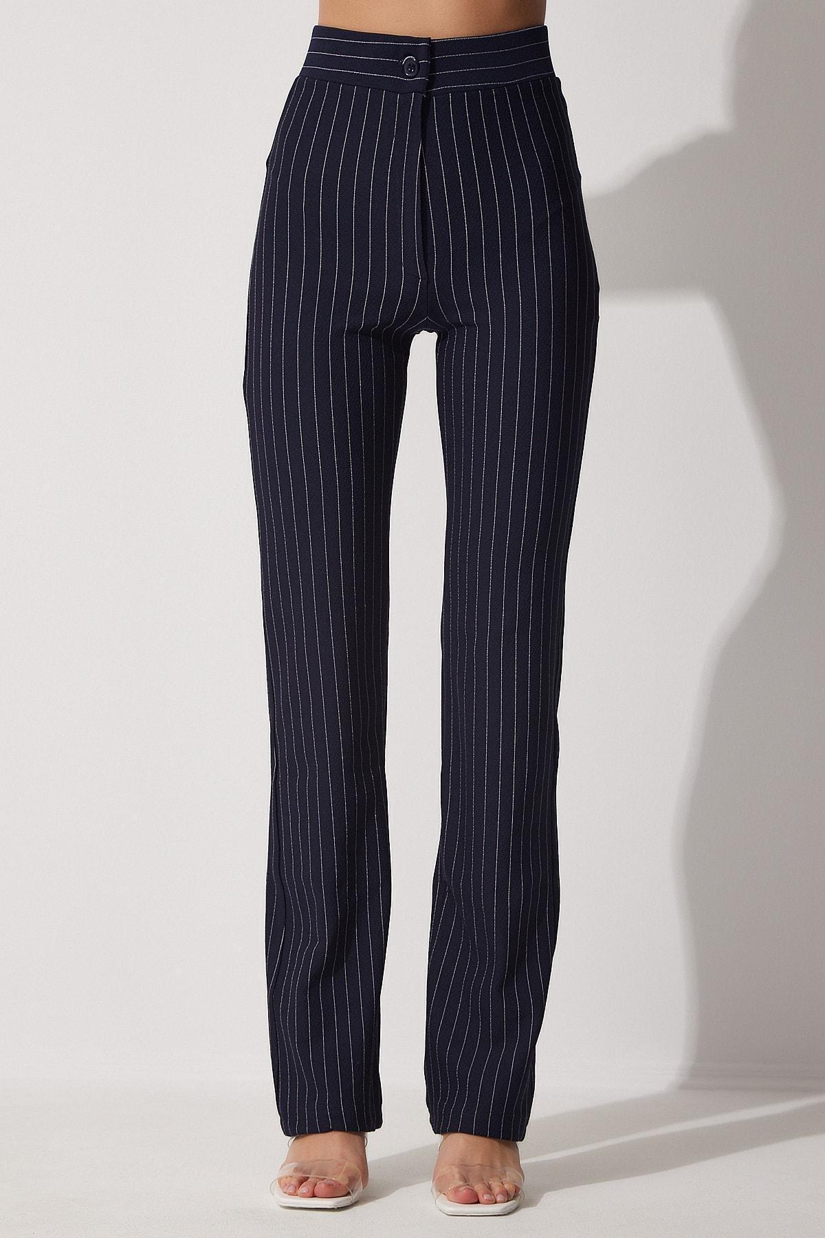 Navy Mom Pants, , large image number 3