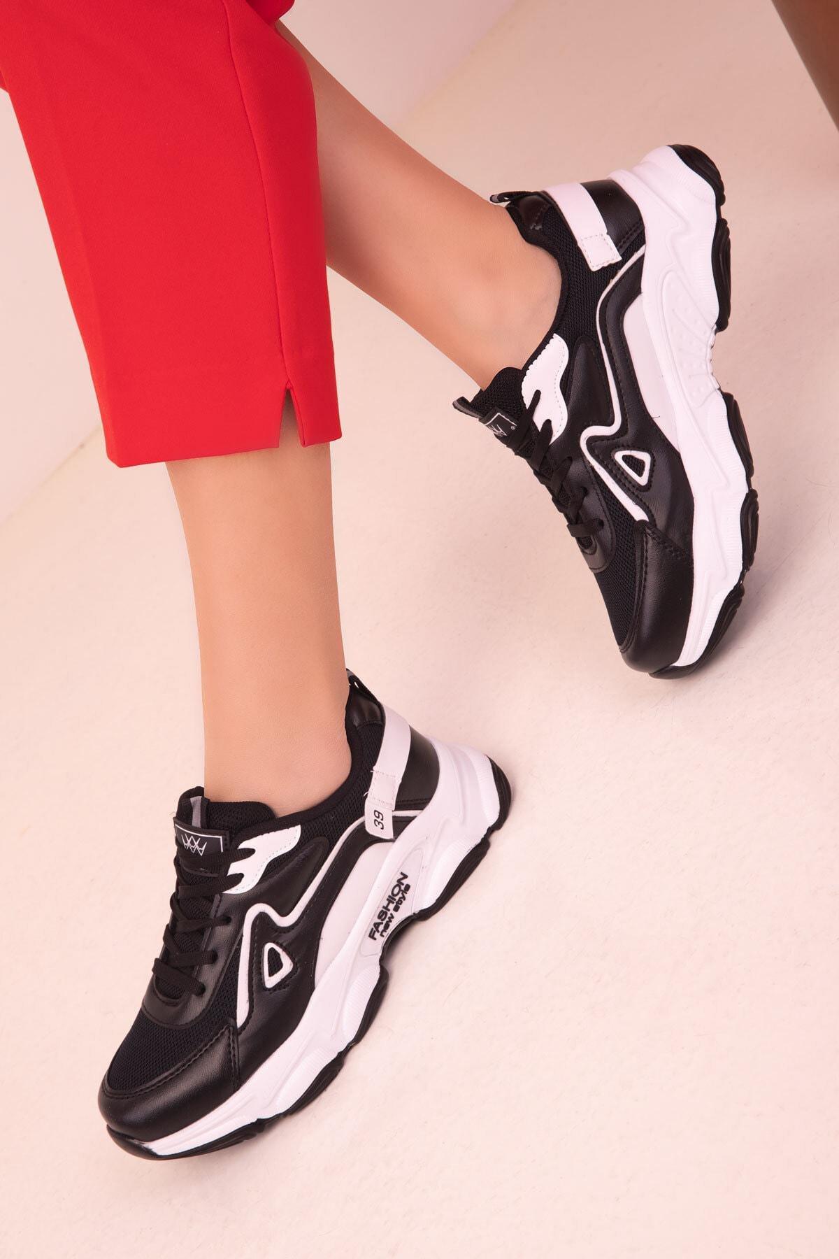 Black-White Womens Sneaker 17834, , large image number 1