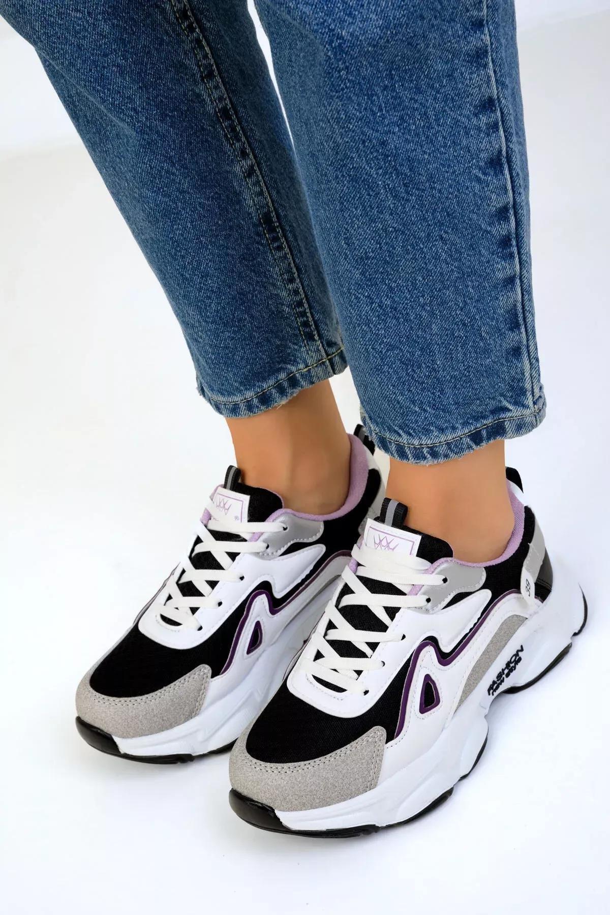 Womens Ice-White-Lilac Sneakers 17834, , large image number 0