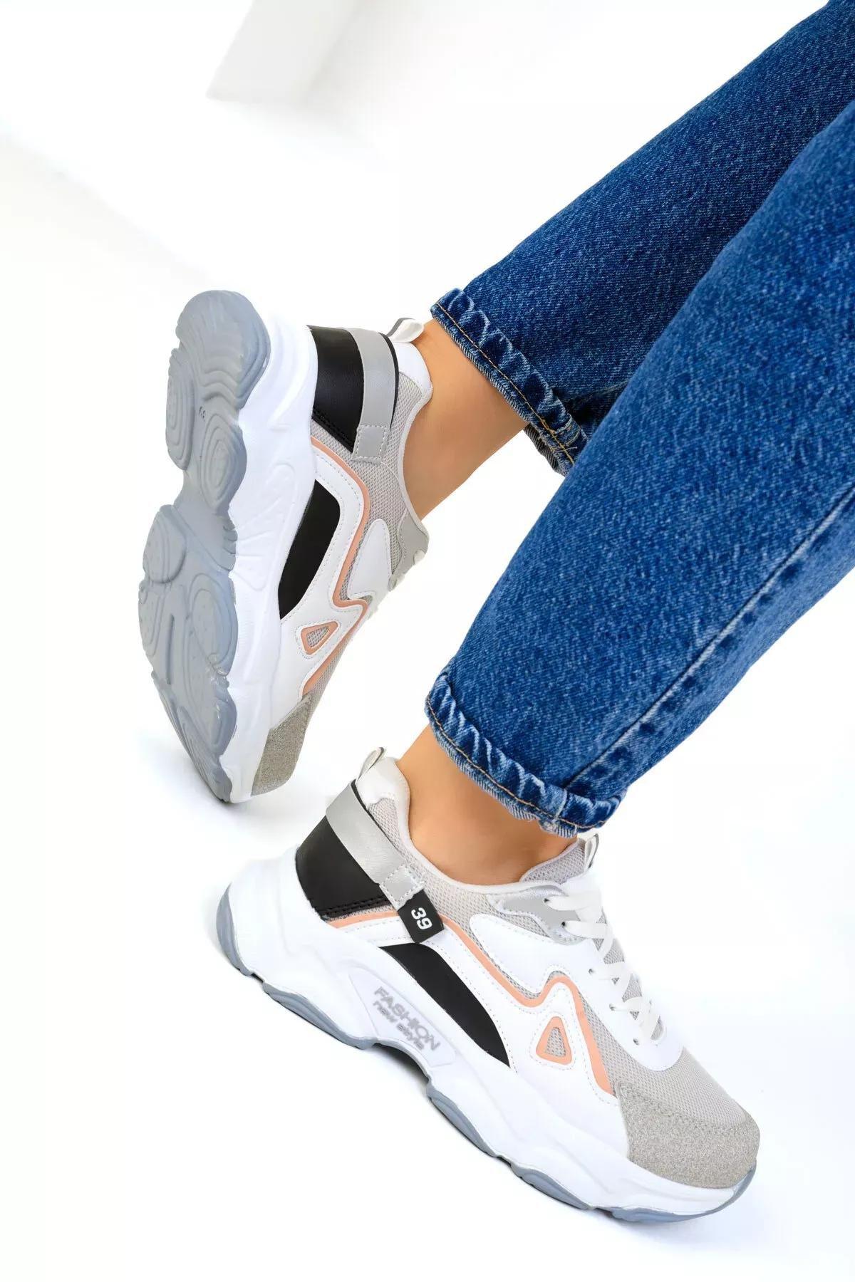 Ice-White-Powder Womens Sneakers 17834, , large image number 3