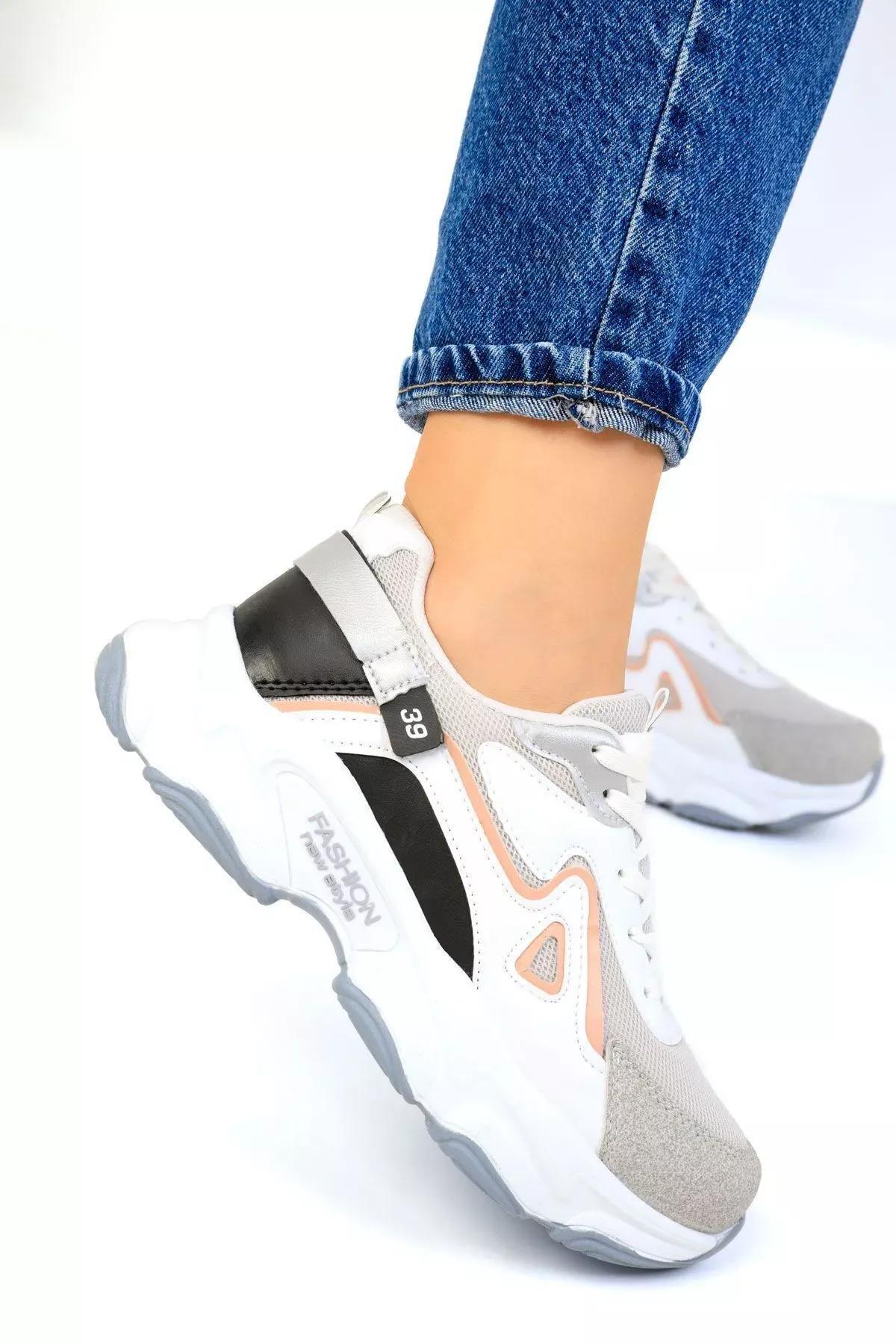 Ice-White-Powder Womens Sneakers 17834, , large image number 4