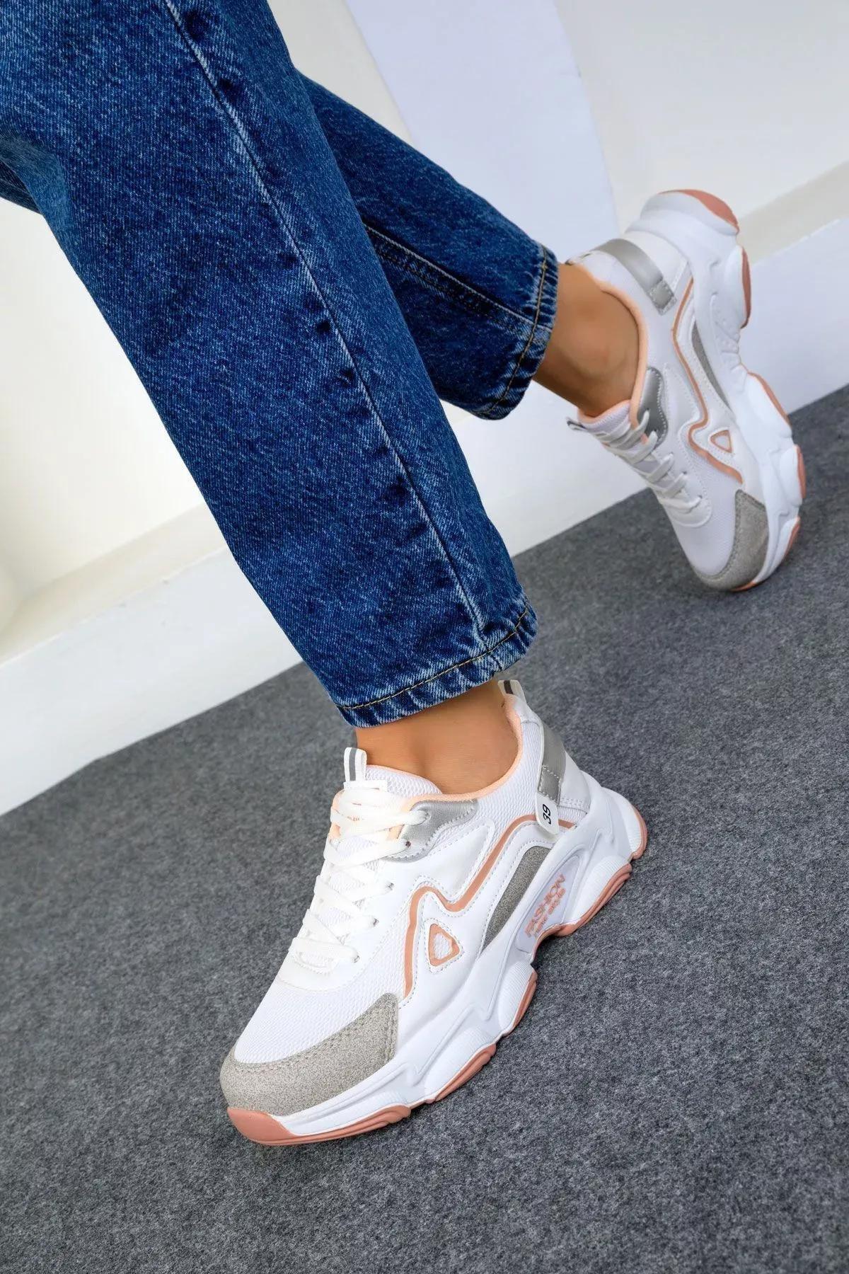 White-Powder Womens Sneakers 17834, , large image number 0