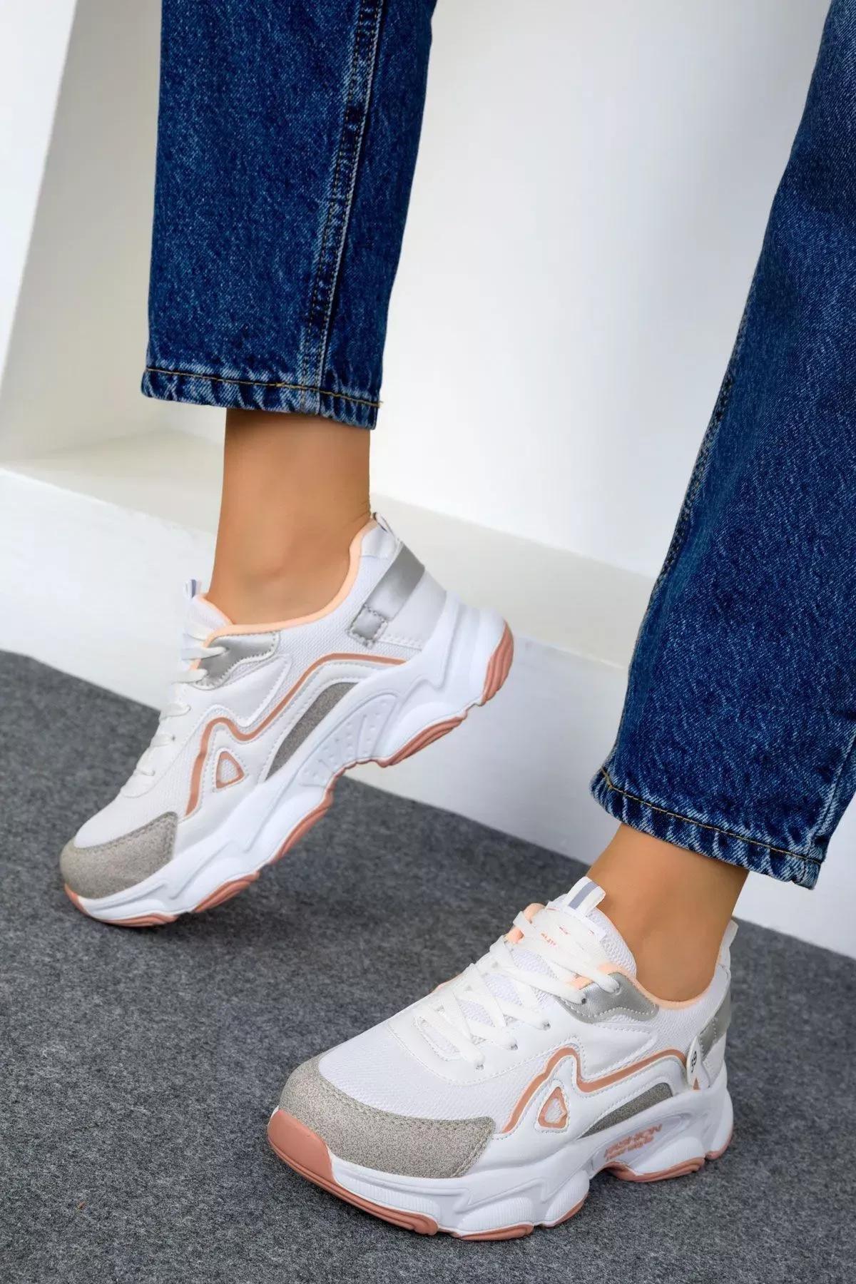 White-Powder Womens Sneakers 17834, , large image number 3