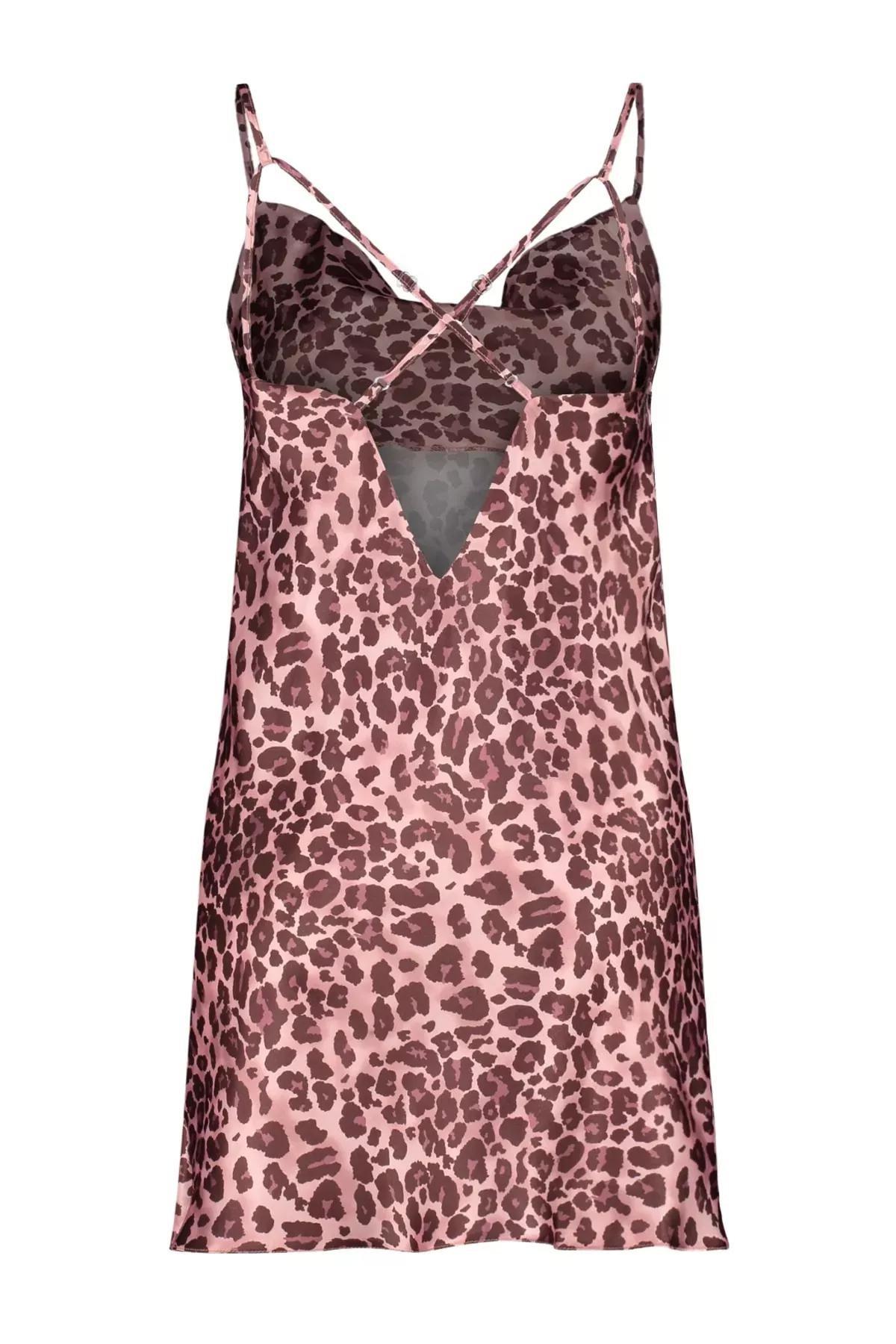 Multicolour Animal Print Nightgown, , large image number 7