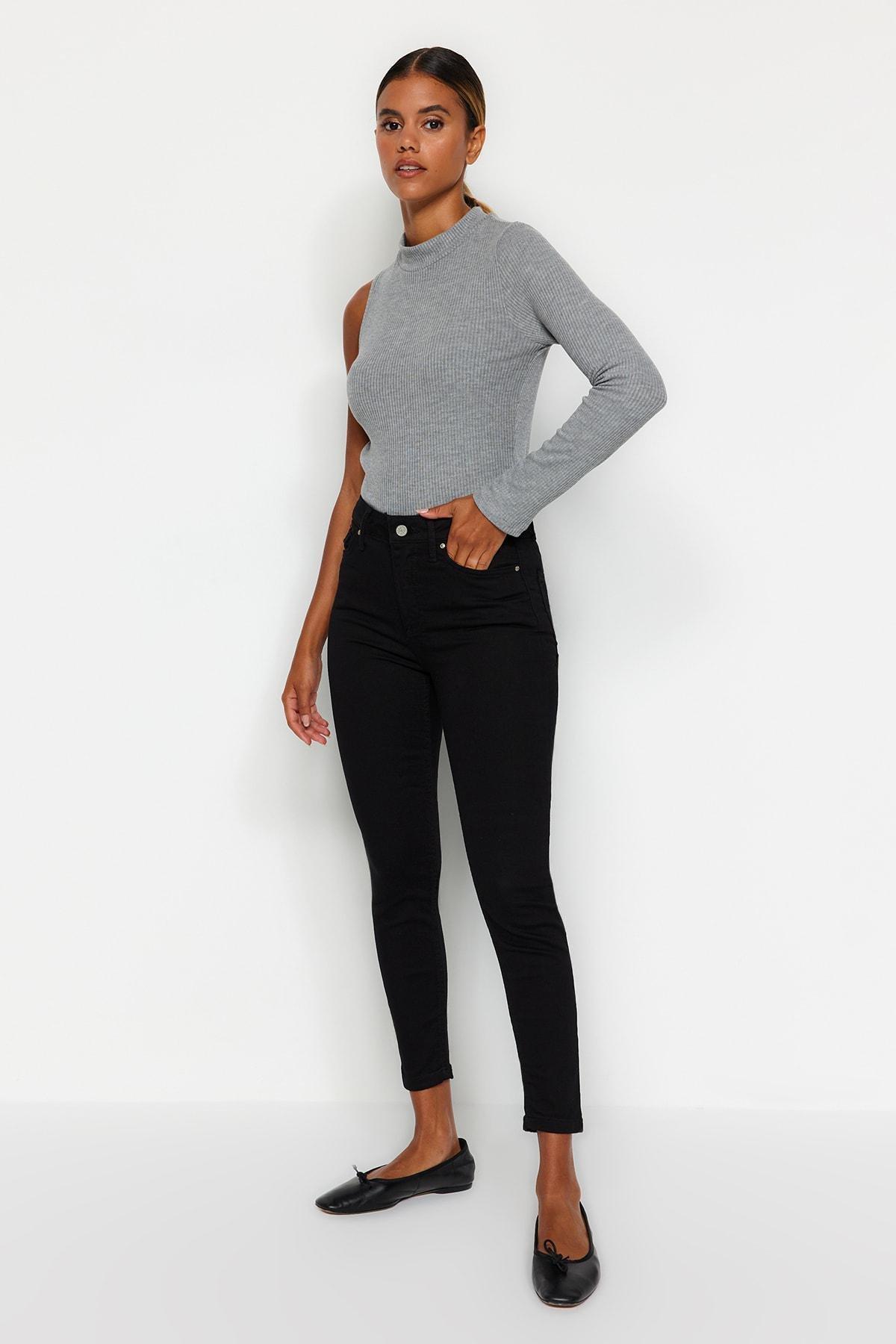 Black Skinny Jeans, Black, large image number 2