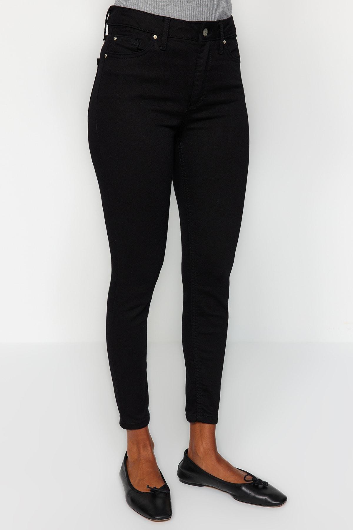 Black Skinny Jeans, Black, large image number 8