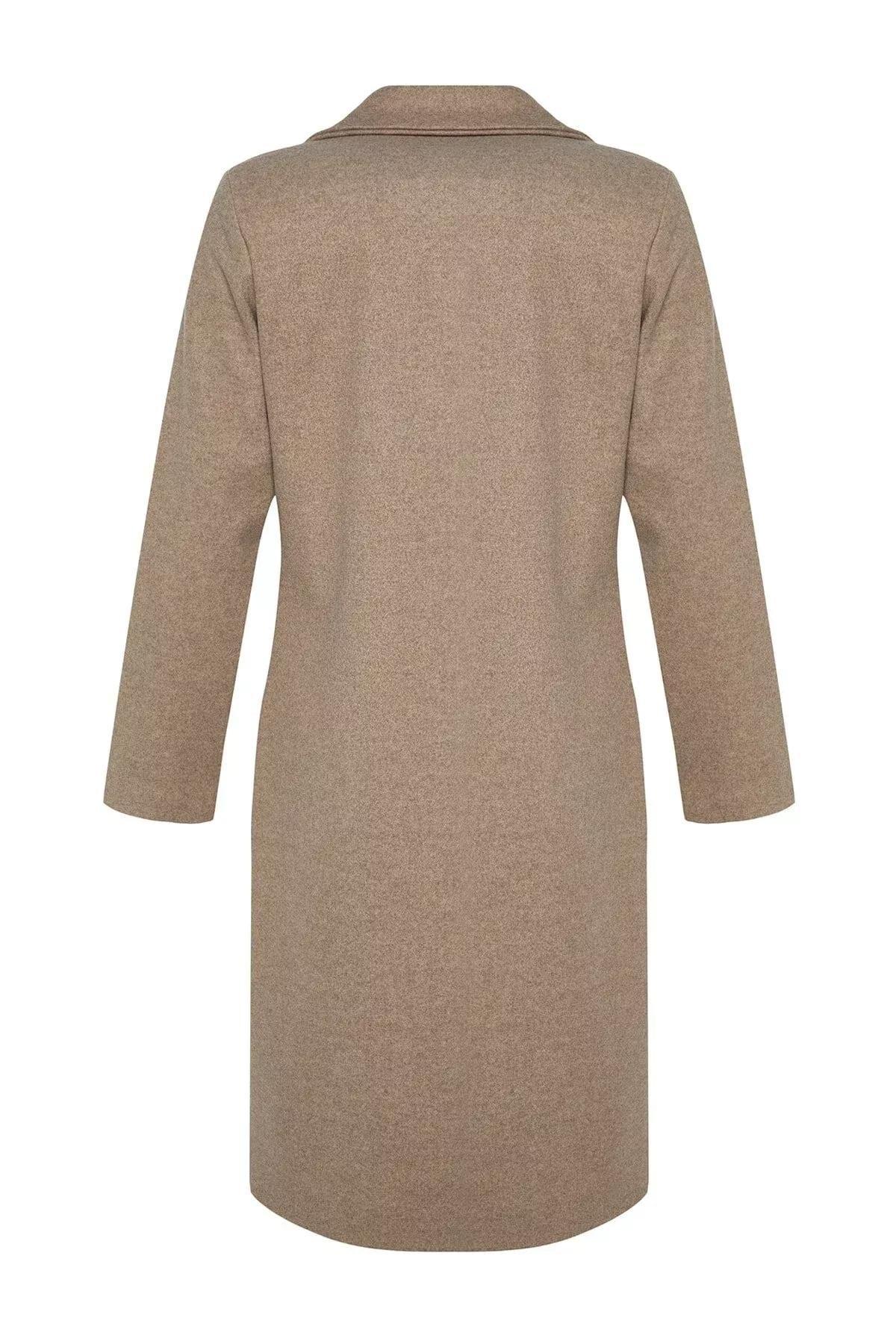 Brown Basic Coat, Mink, large image number 7