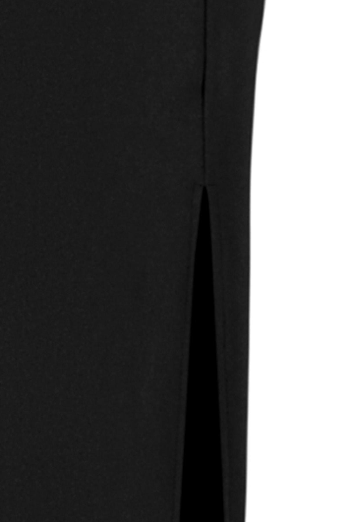 Black Openwork Maxi Skirt, , large image number 5
