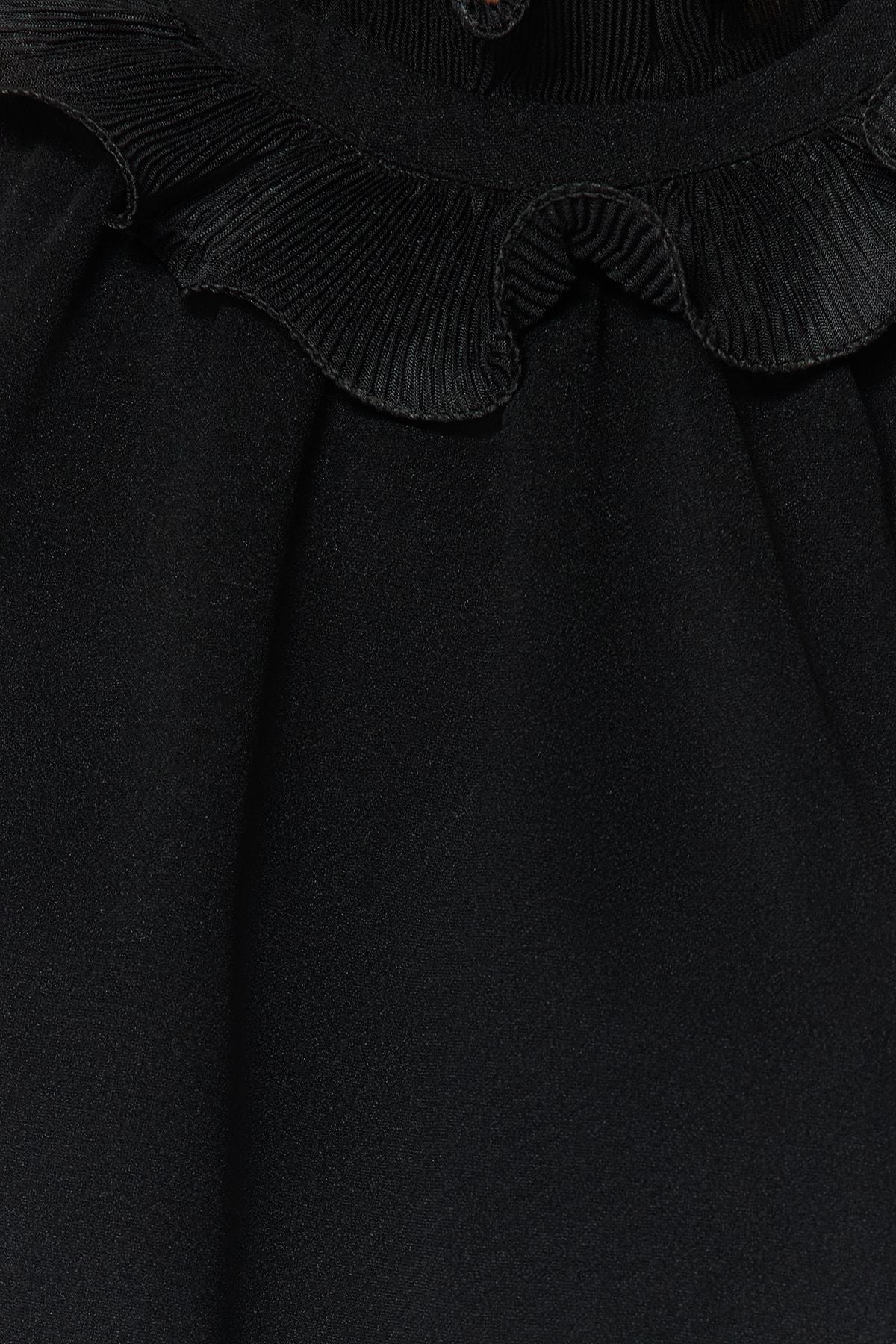 Black Printed Blouse, , large image number 4
