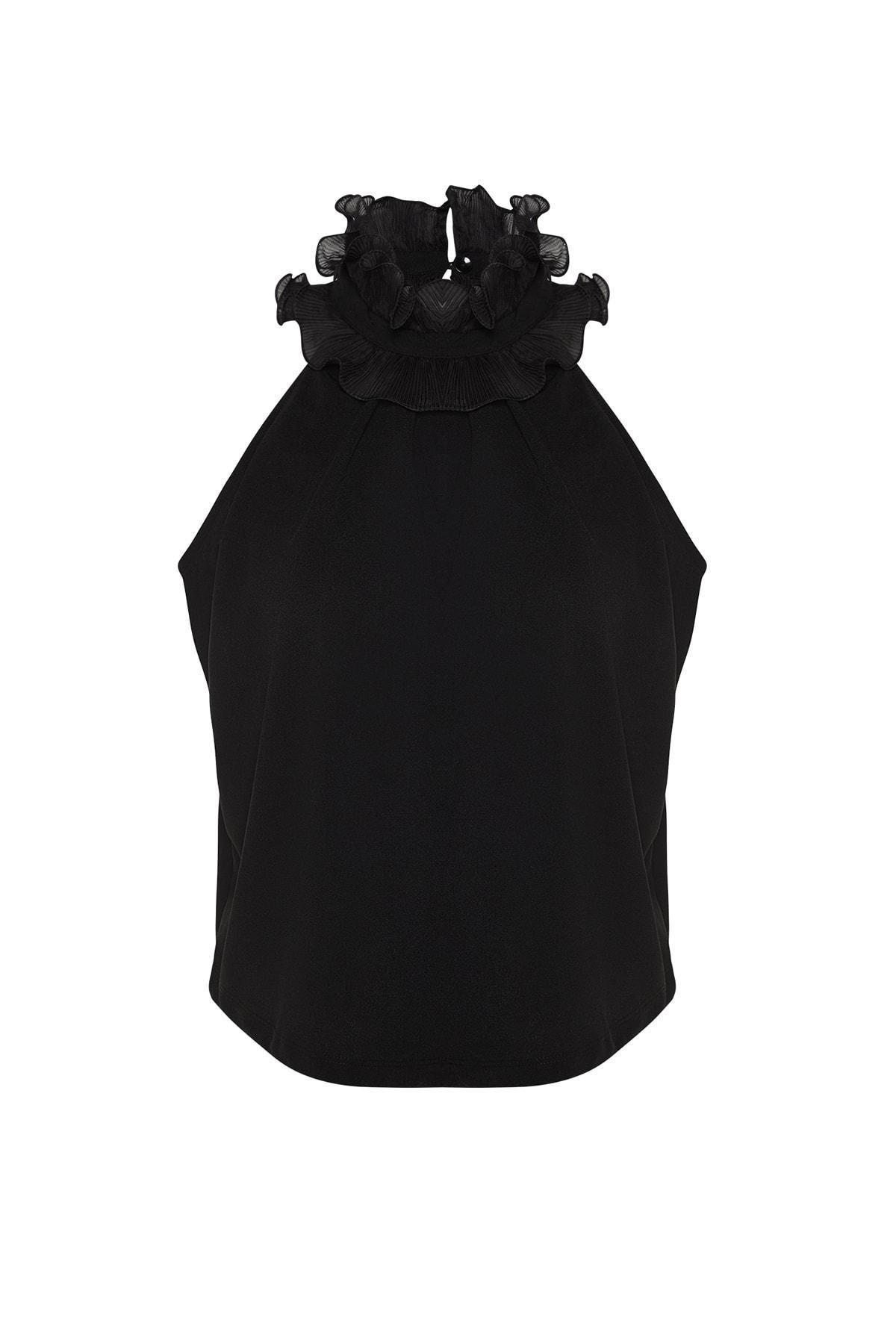 Black Printed Blouse, , large image number 5
