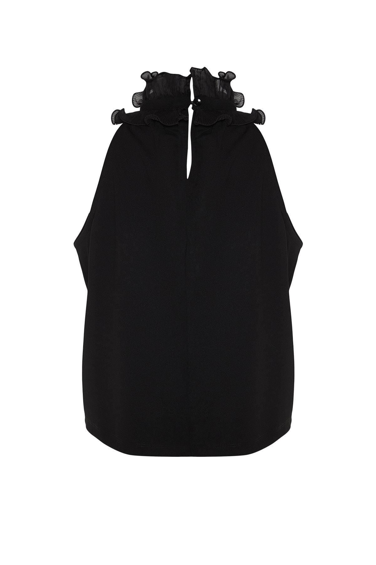 Black Printed Blouse, , large image number 7