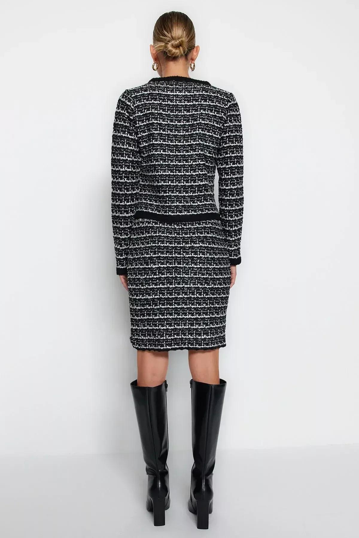 Black Textured Co-Ord Set, BLACK, large image number 5