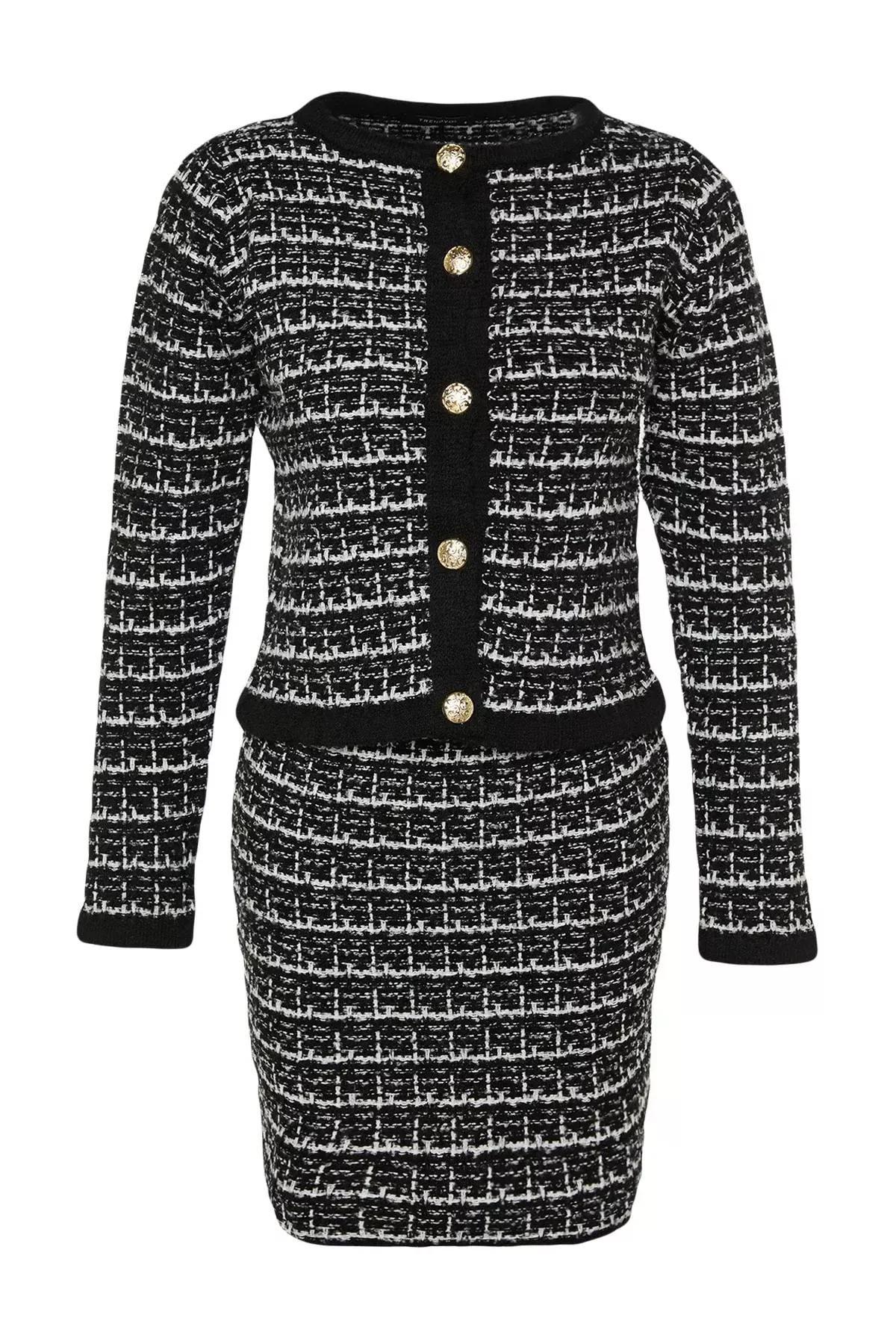 Black Textured Co-Ord Set, BLACK, large image number 6